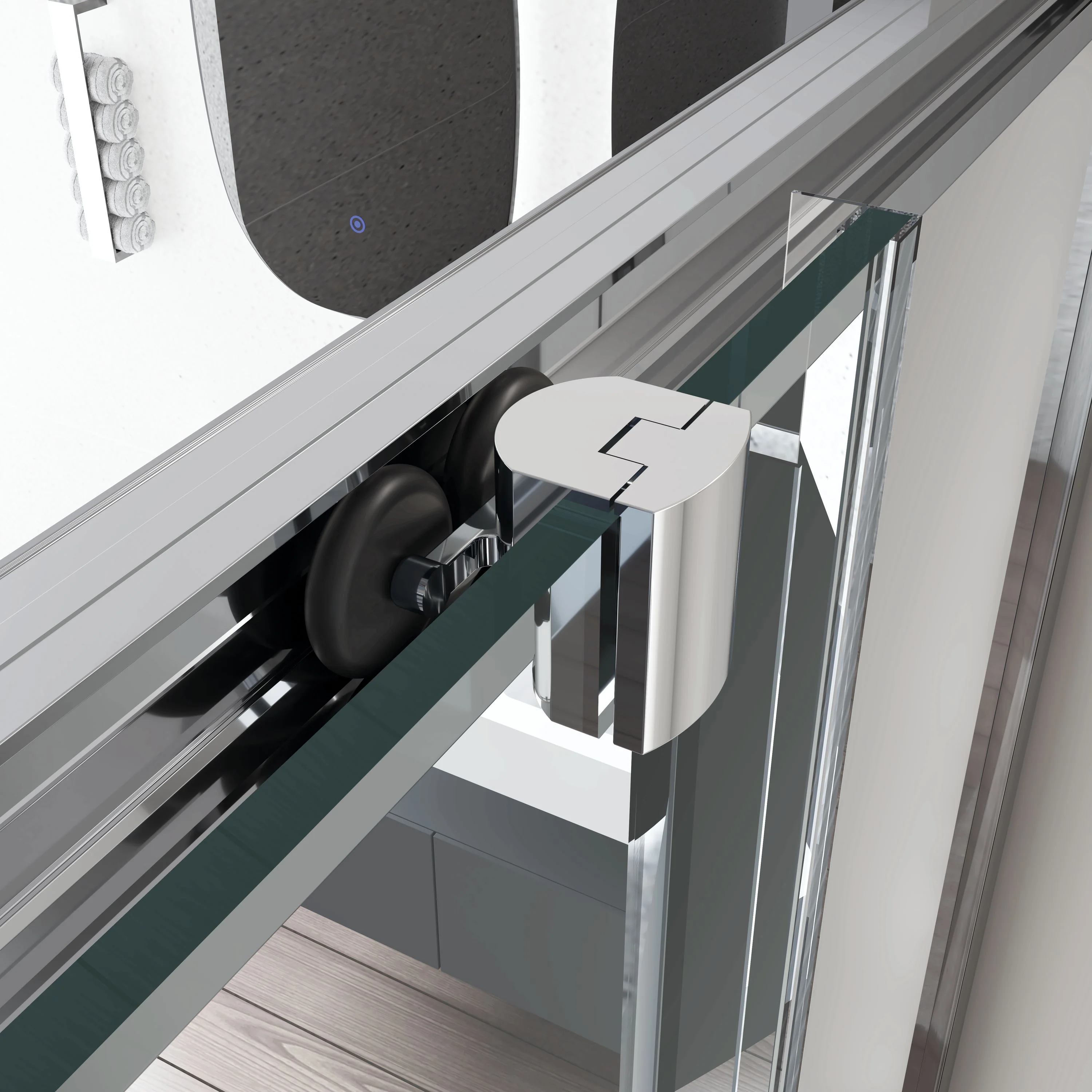 Hjørnebruser med skydedør NT504 - Image 9