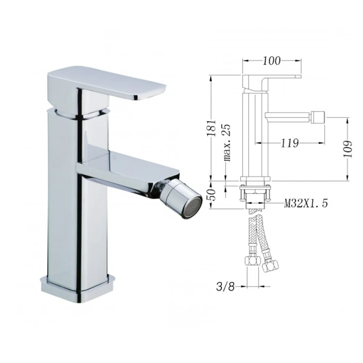 Væg-hængt bidet CH2019V - Image 6