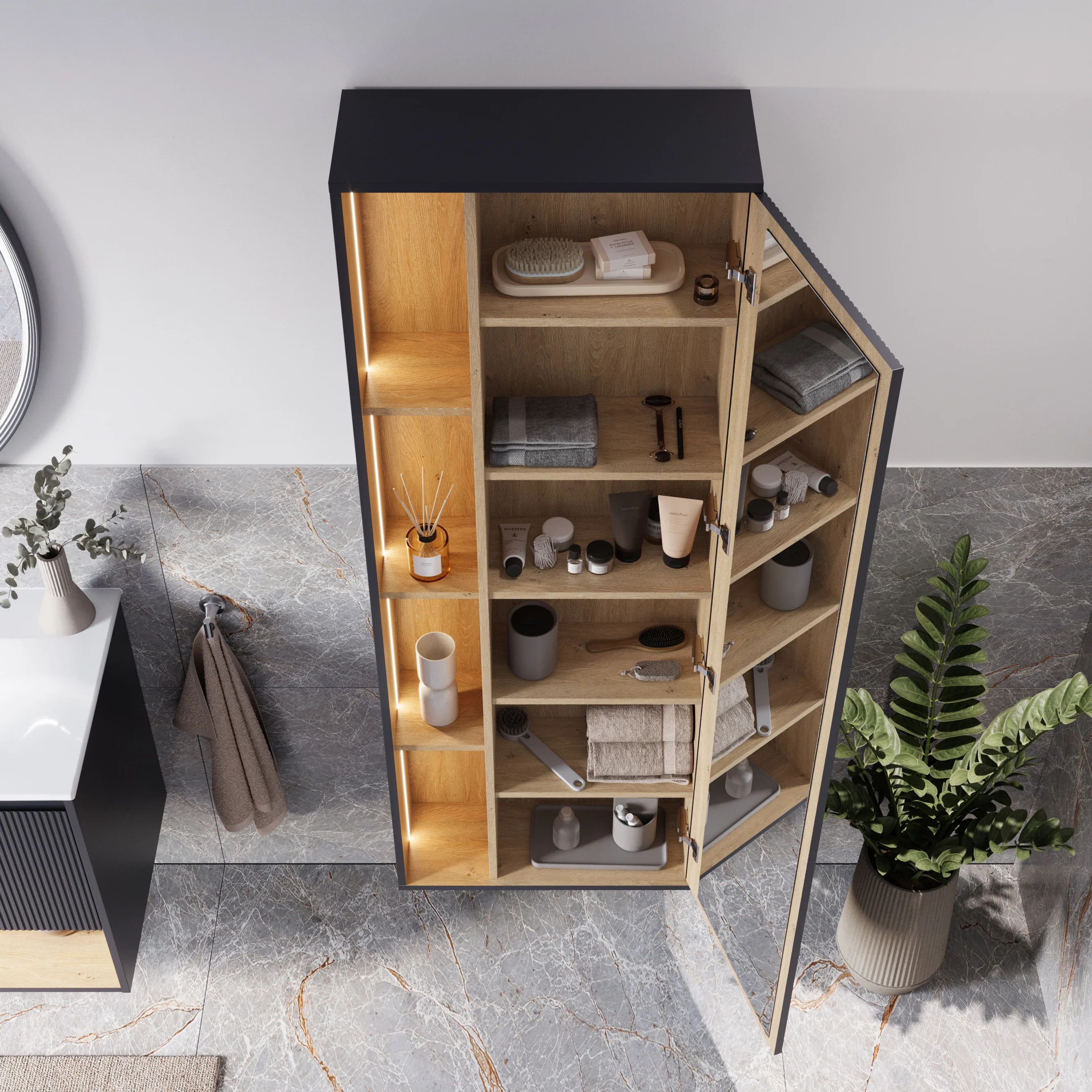 Højskab BELDIVO 170 cm - Image 3