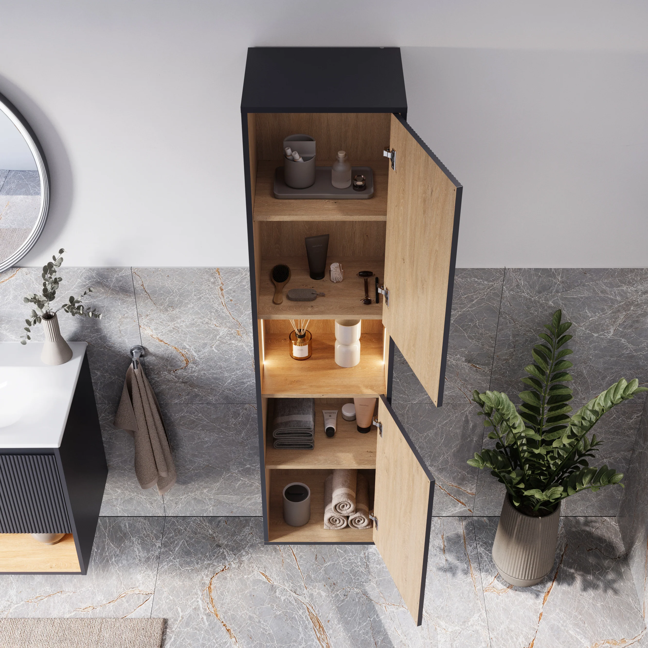 Højskab BELDIVO 170 cm - Image 3