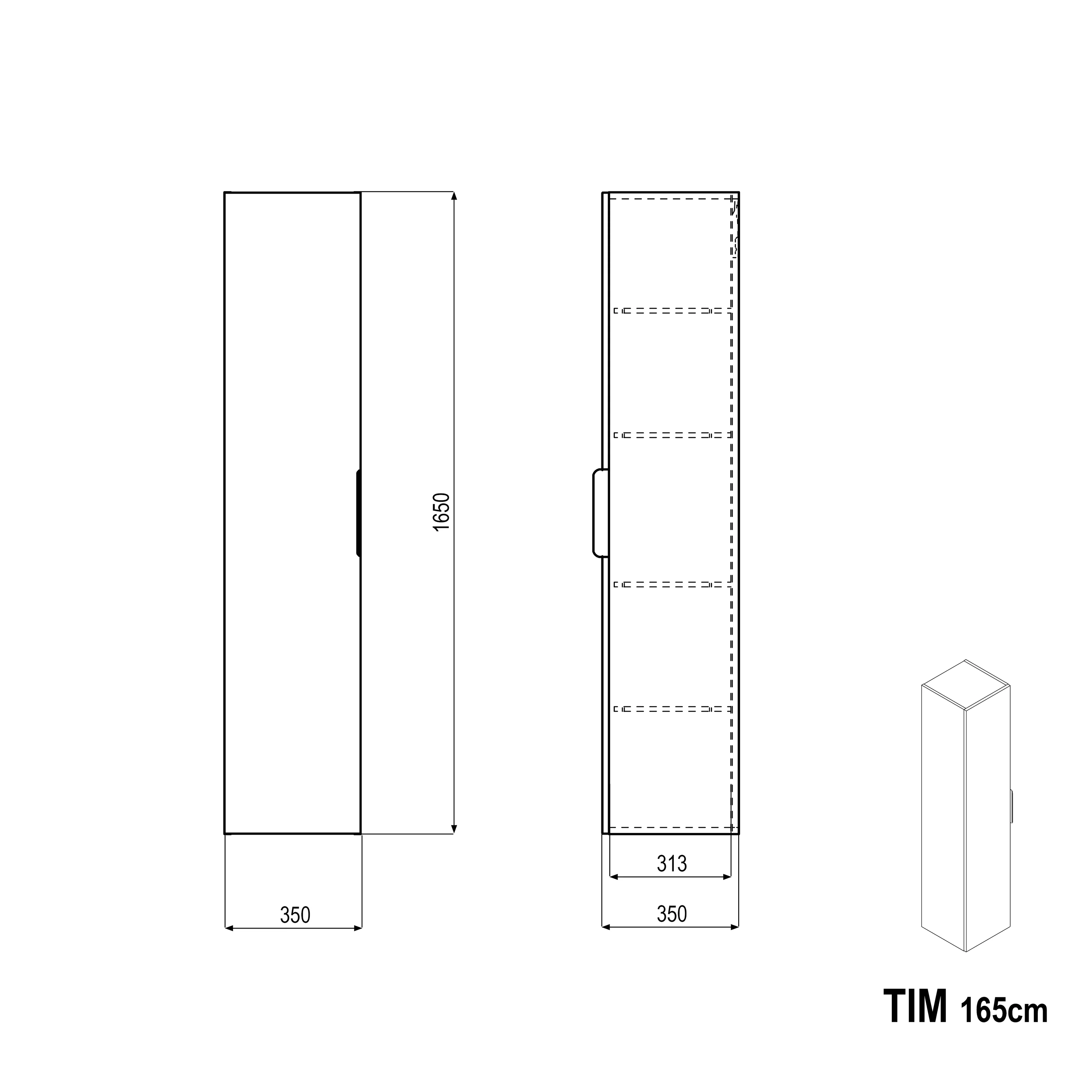 Højskab TIM 165 cm - Image 30
