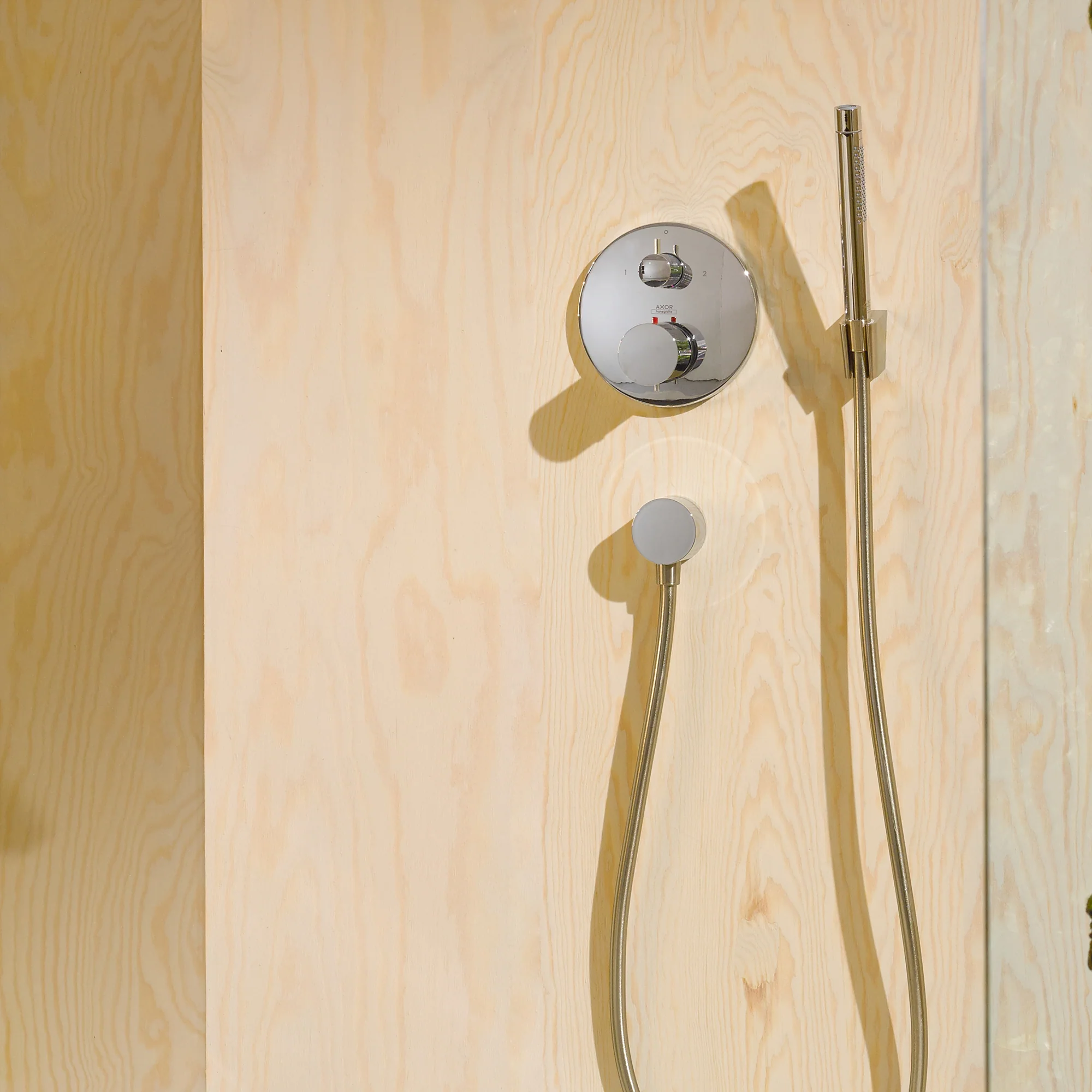 Indbygget brusetermostat Duravit C.1, 2 modtagere, krom - Image 3