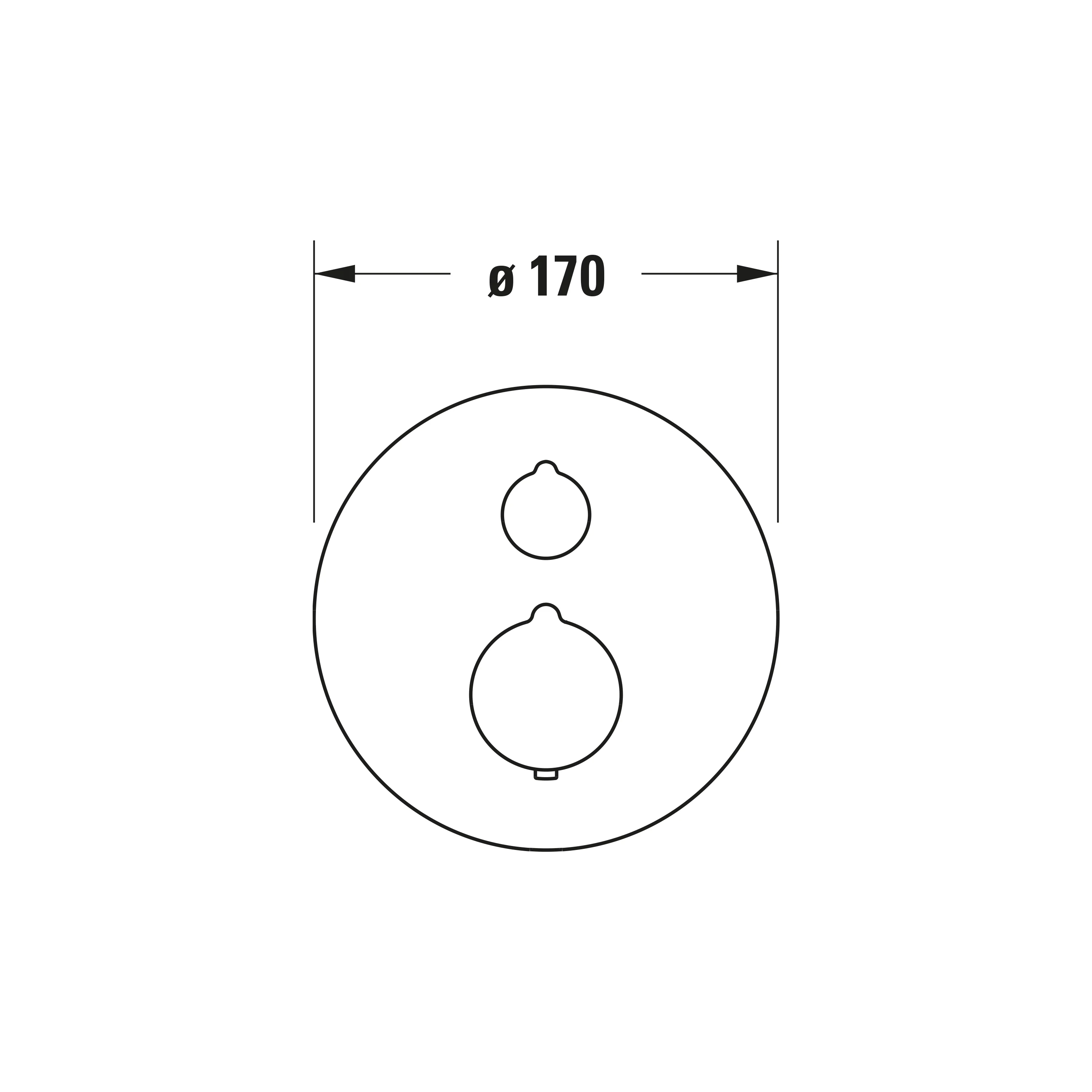 Indbygget brusetermostat Duravit C.1, 2 modtagere, krom - Image 4
