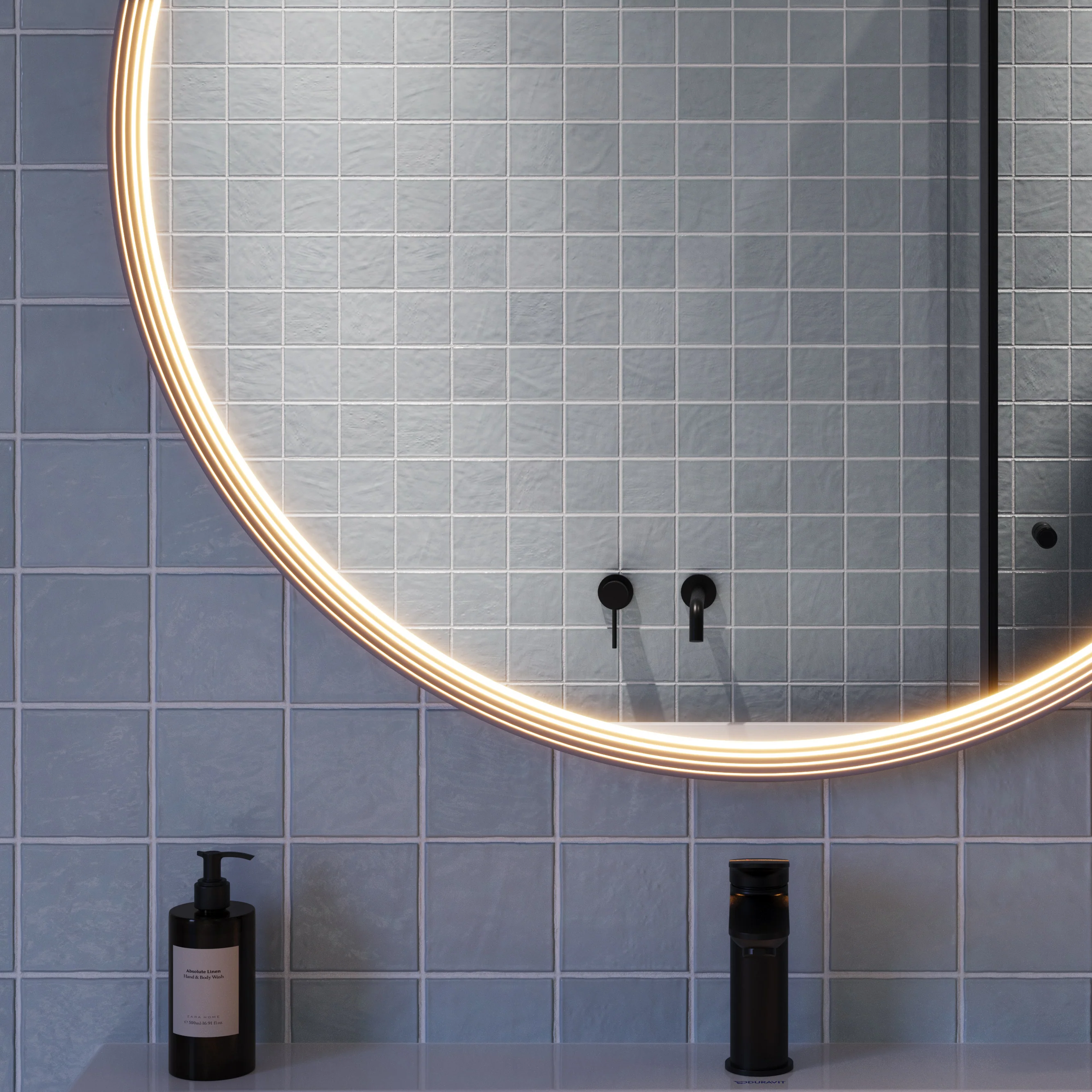 LED badeværelsesspejl BELDIVO rund - 100 cm - Image 18