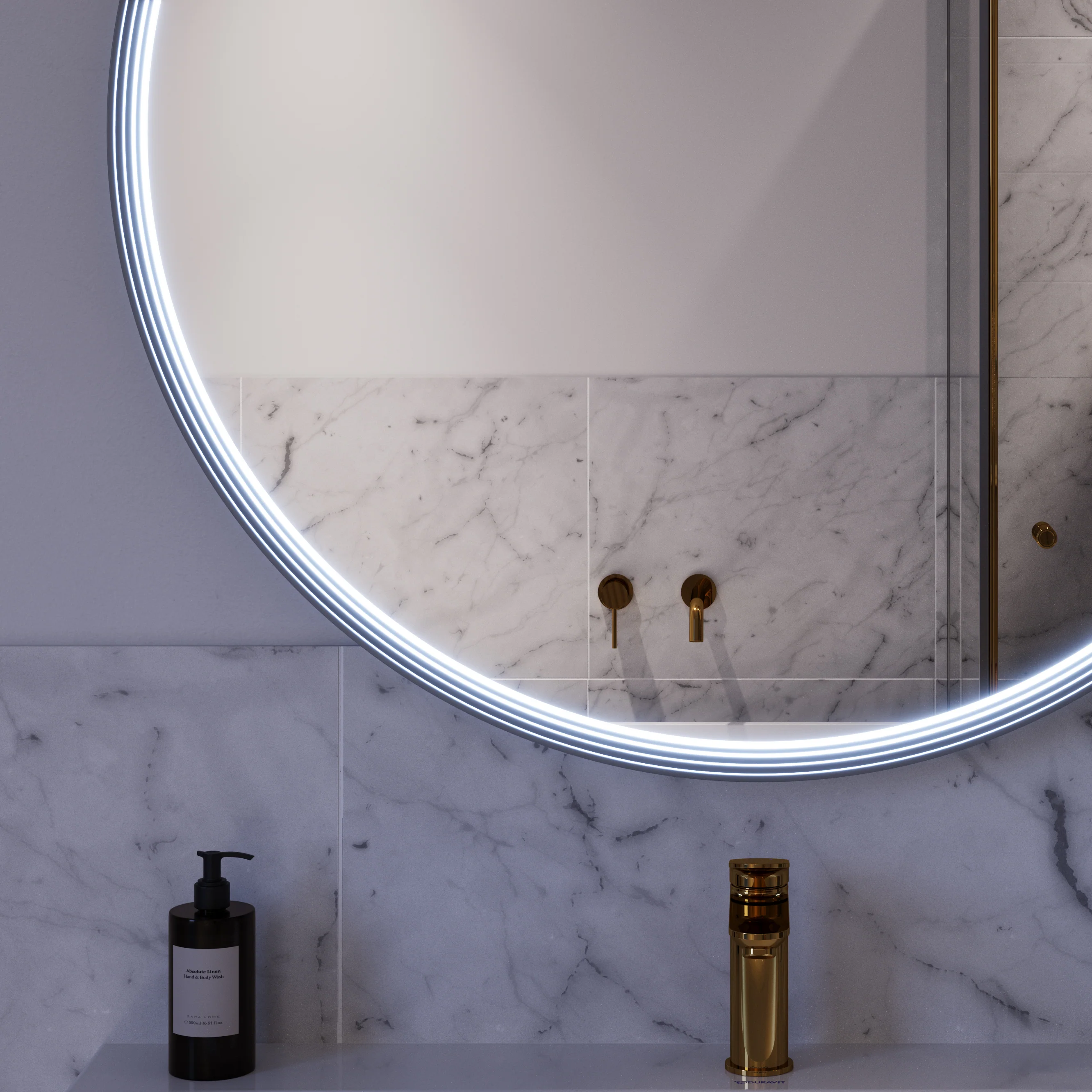 LED badeværelsesspejl BELDIVO rund - 100 cm - Image 23