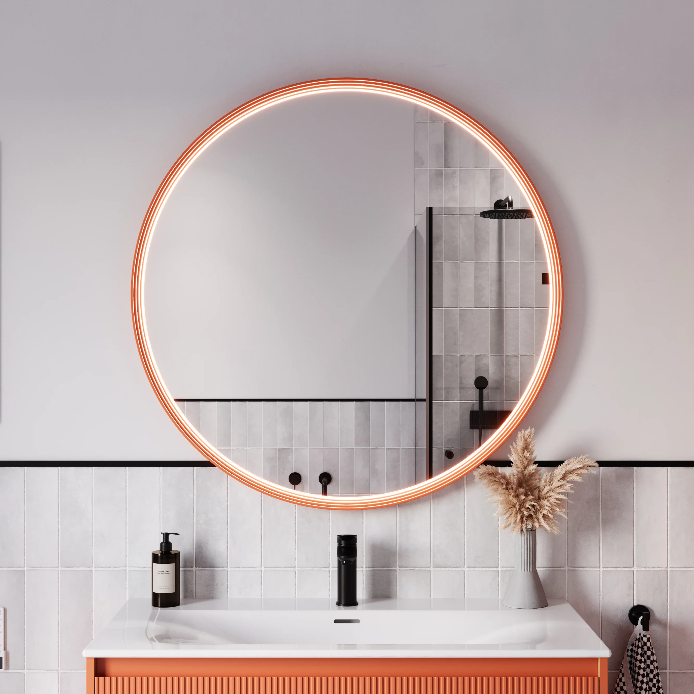 LED badeværelsesspejl BELDIVO rund - 100 cm - Image 8