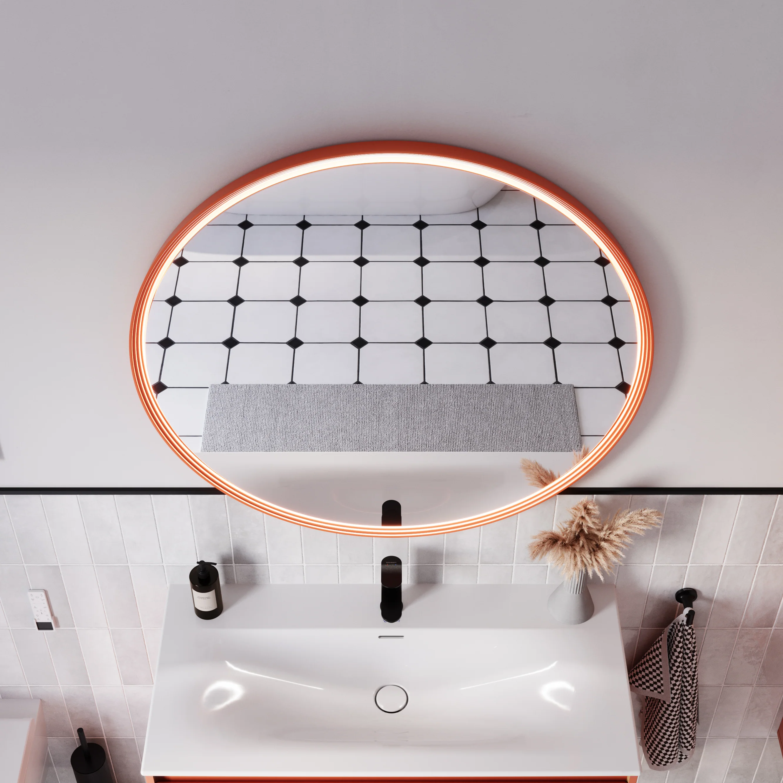 LED badeværelsesspejl BELDIVO rund - 100 cm - Image 9