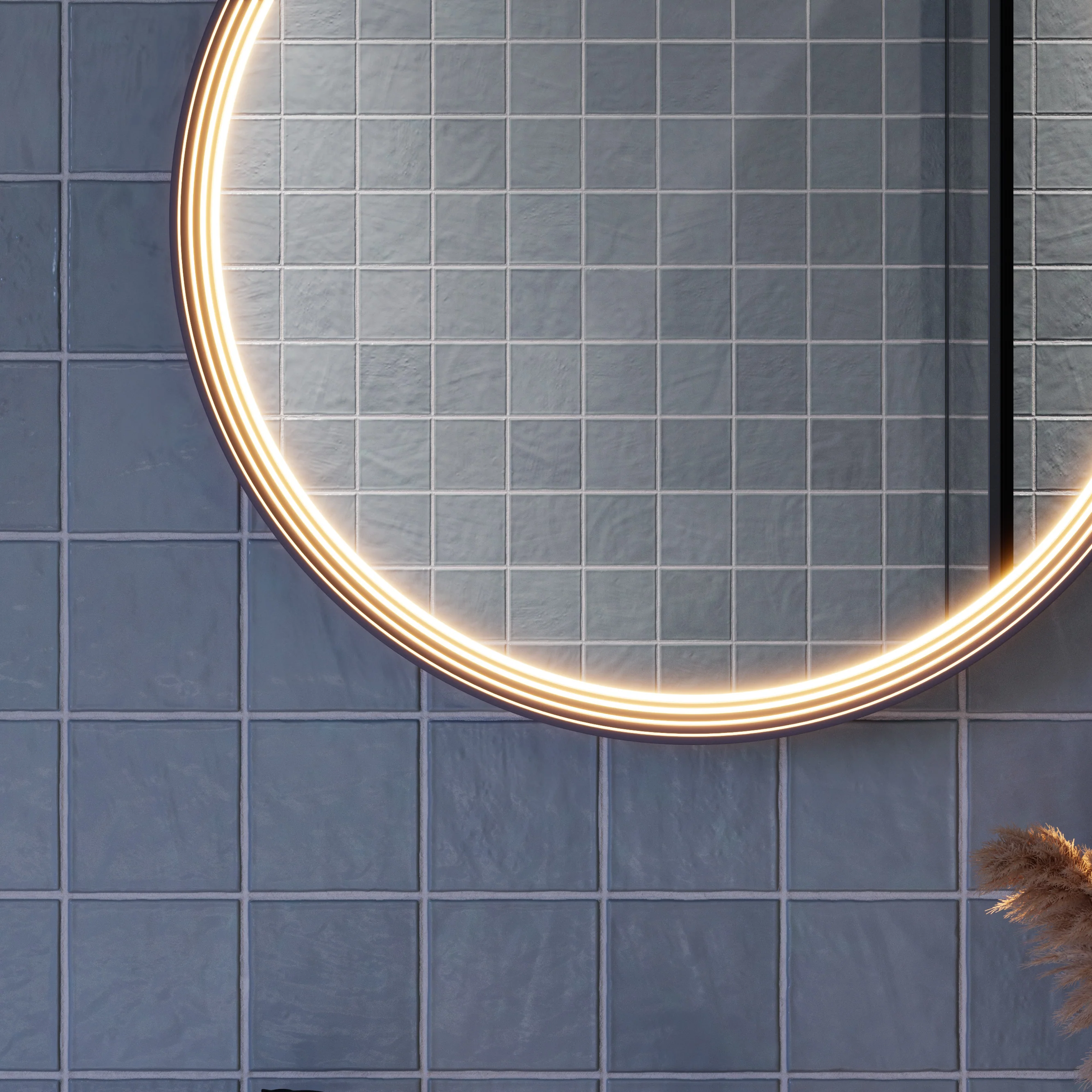 LED-badeværelsesspejl BELDIVO rund - 60 cm - Image 24
