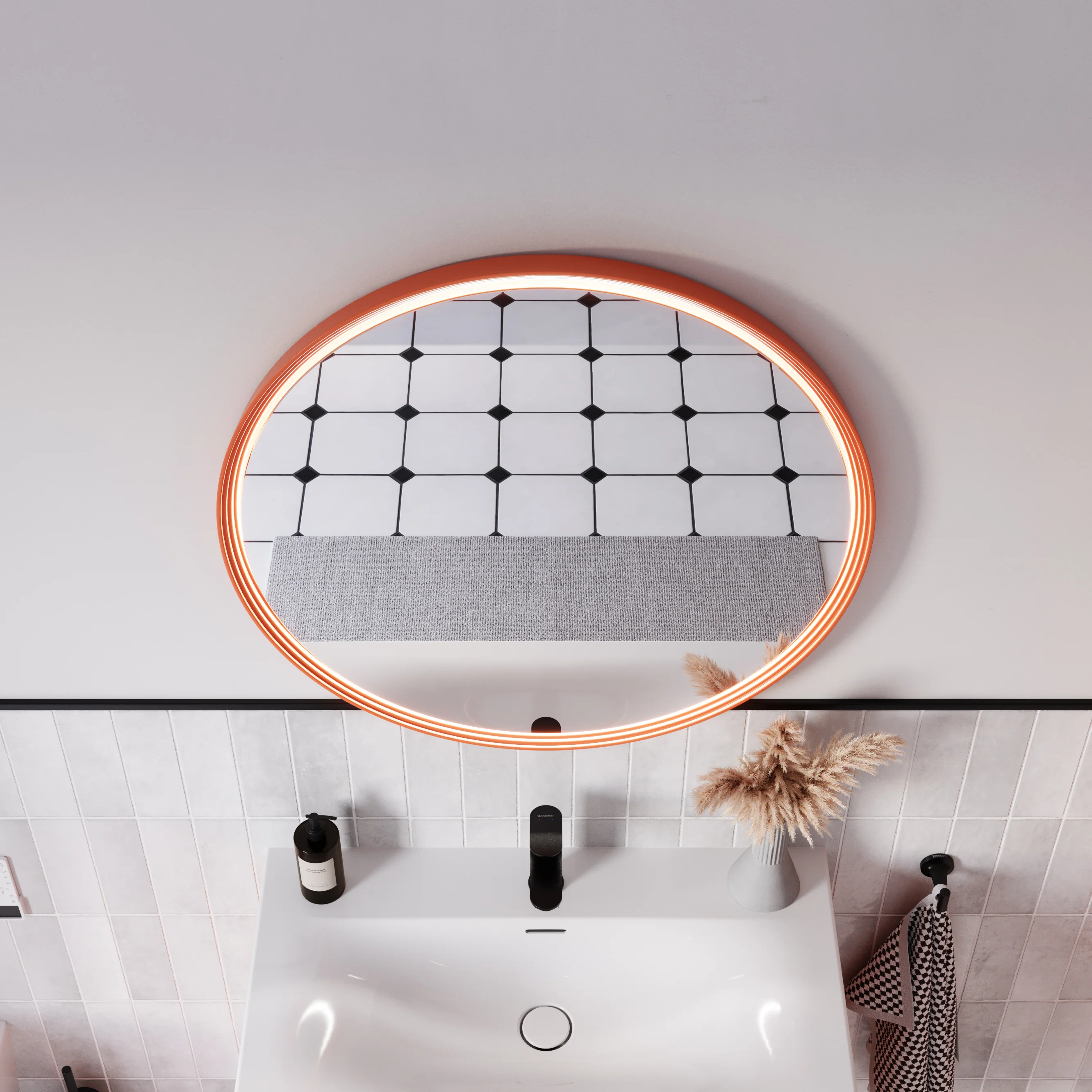 LED-badeværelsesspejl BELDIVO rund - 80 cm - Image 9