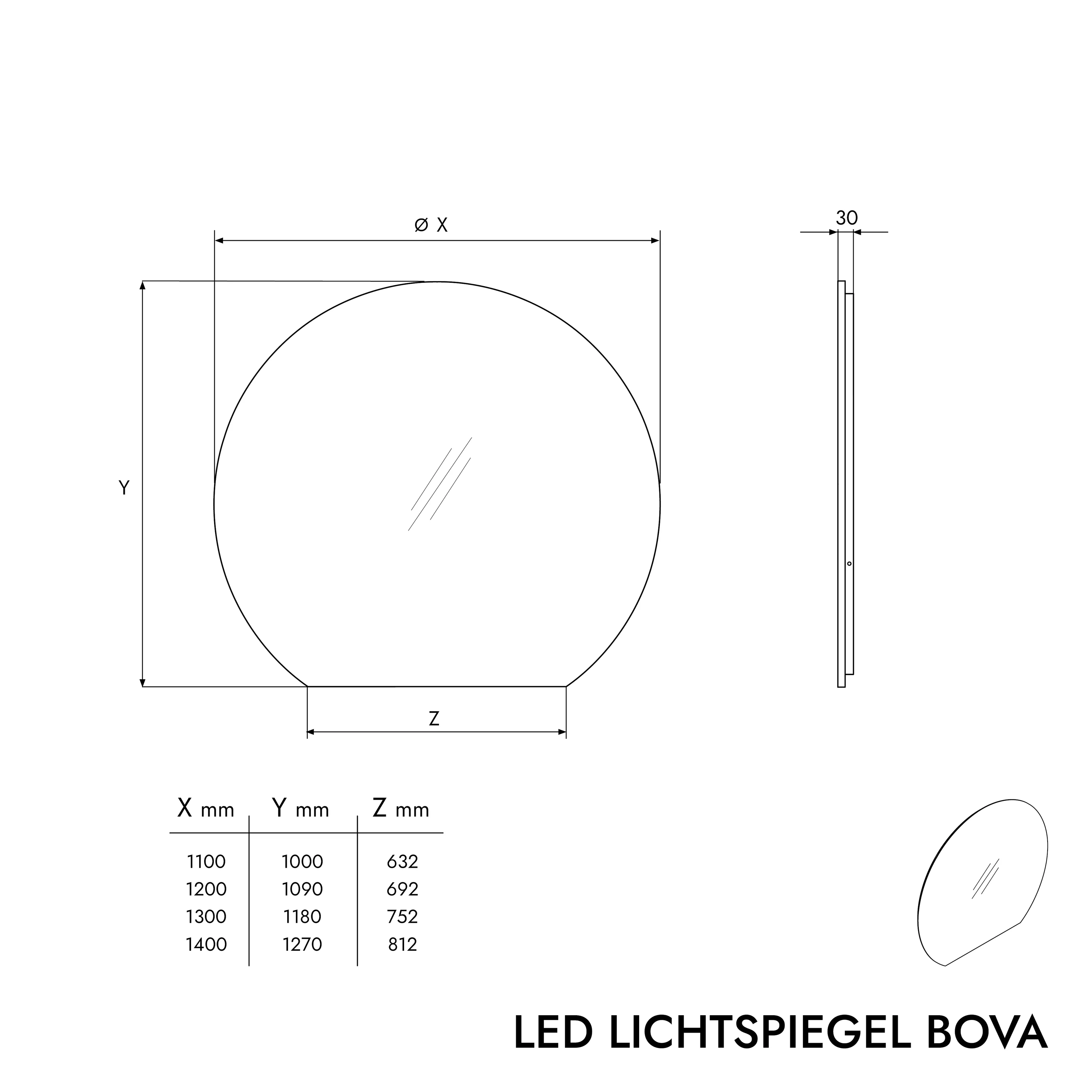 LED-lysspejl BOVA 2.0 - Image 6