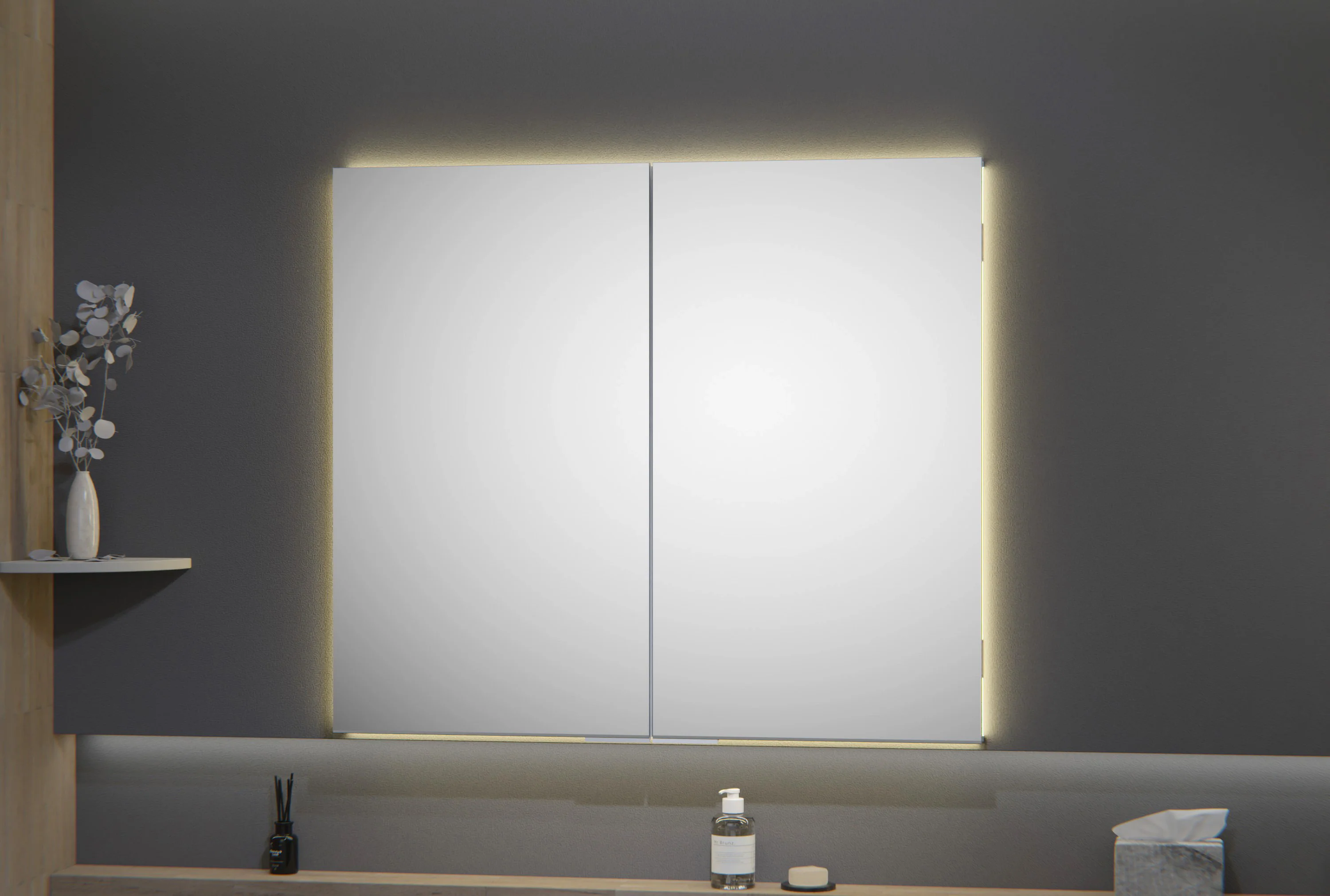 LED-indbygningsspejlskab UP7012 - Image 11