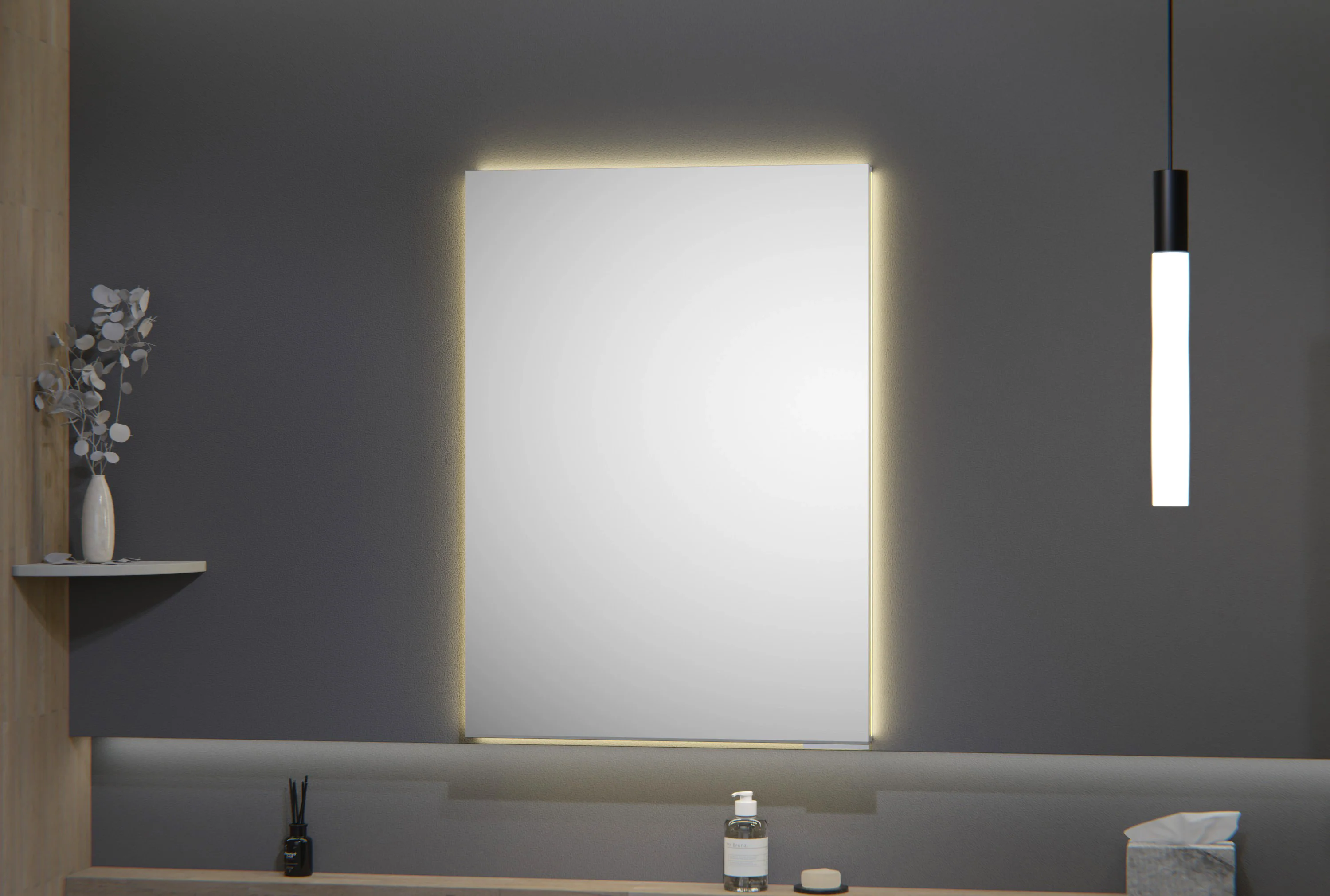 LED-indbygningsspejlskab UP7012 - Image 2