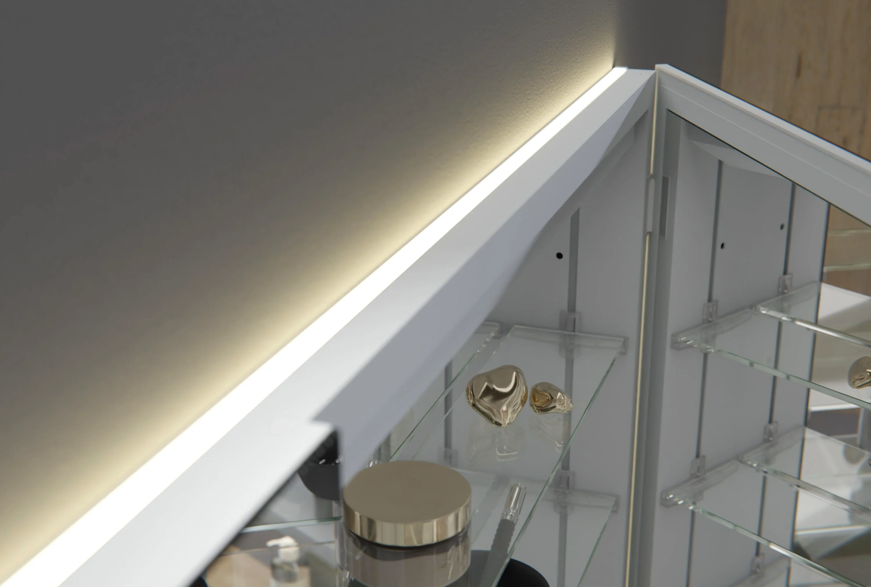LED-indbygningsspejlskab UP7012 - Image 23