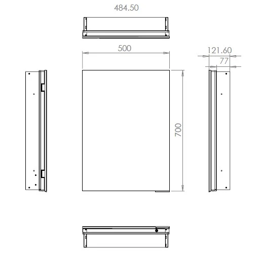 LED-indbygningsspejlskab UP7012 - Image 39
