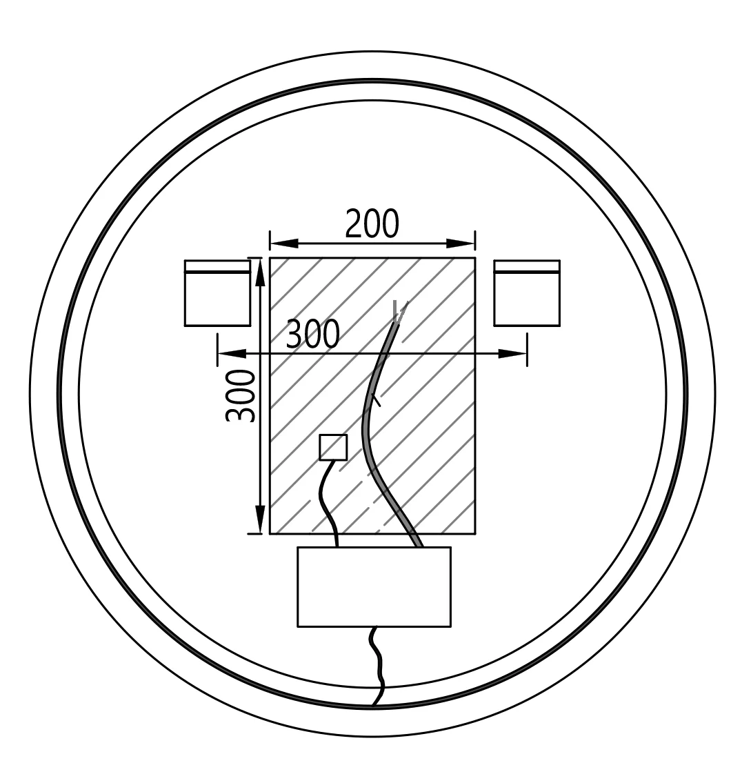 LED lysspejl 8232-2.0 Rund - Image 17