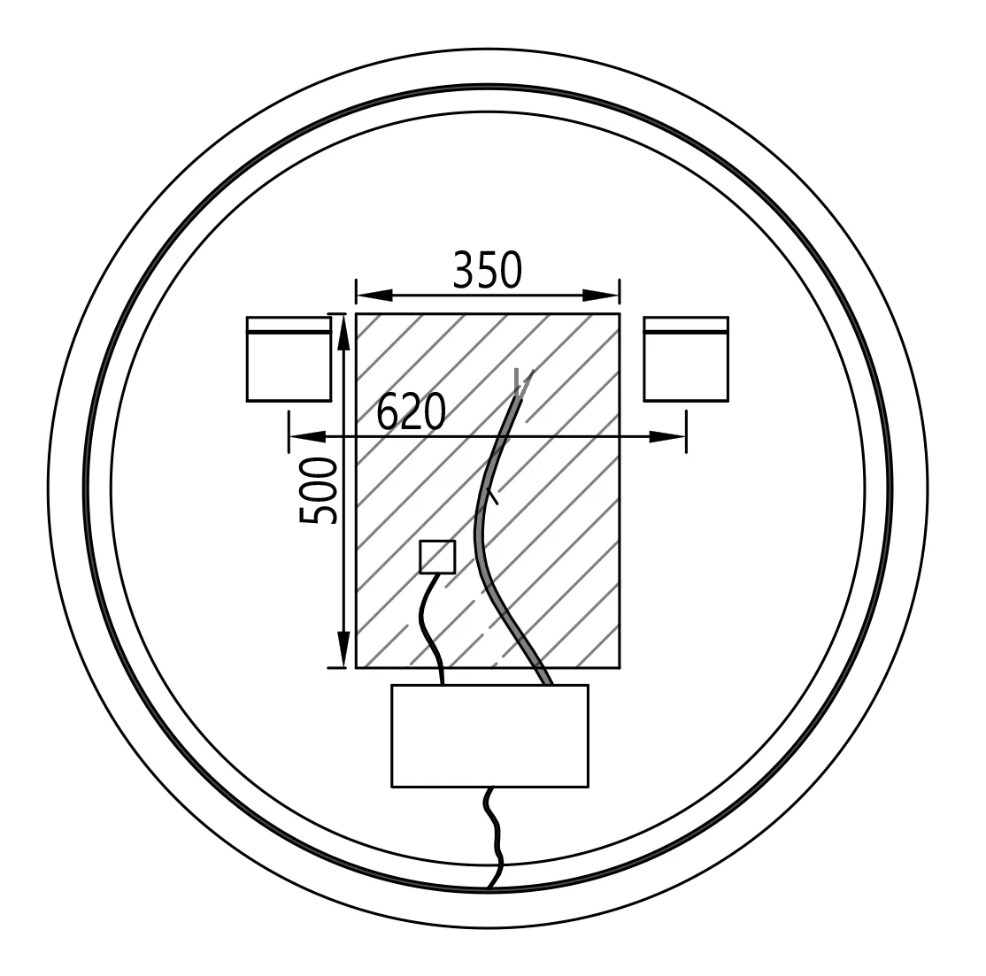 LED lysspejl 8232-2.0 Rund - Image 19