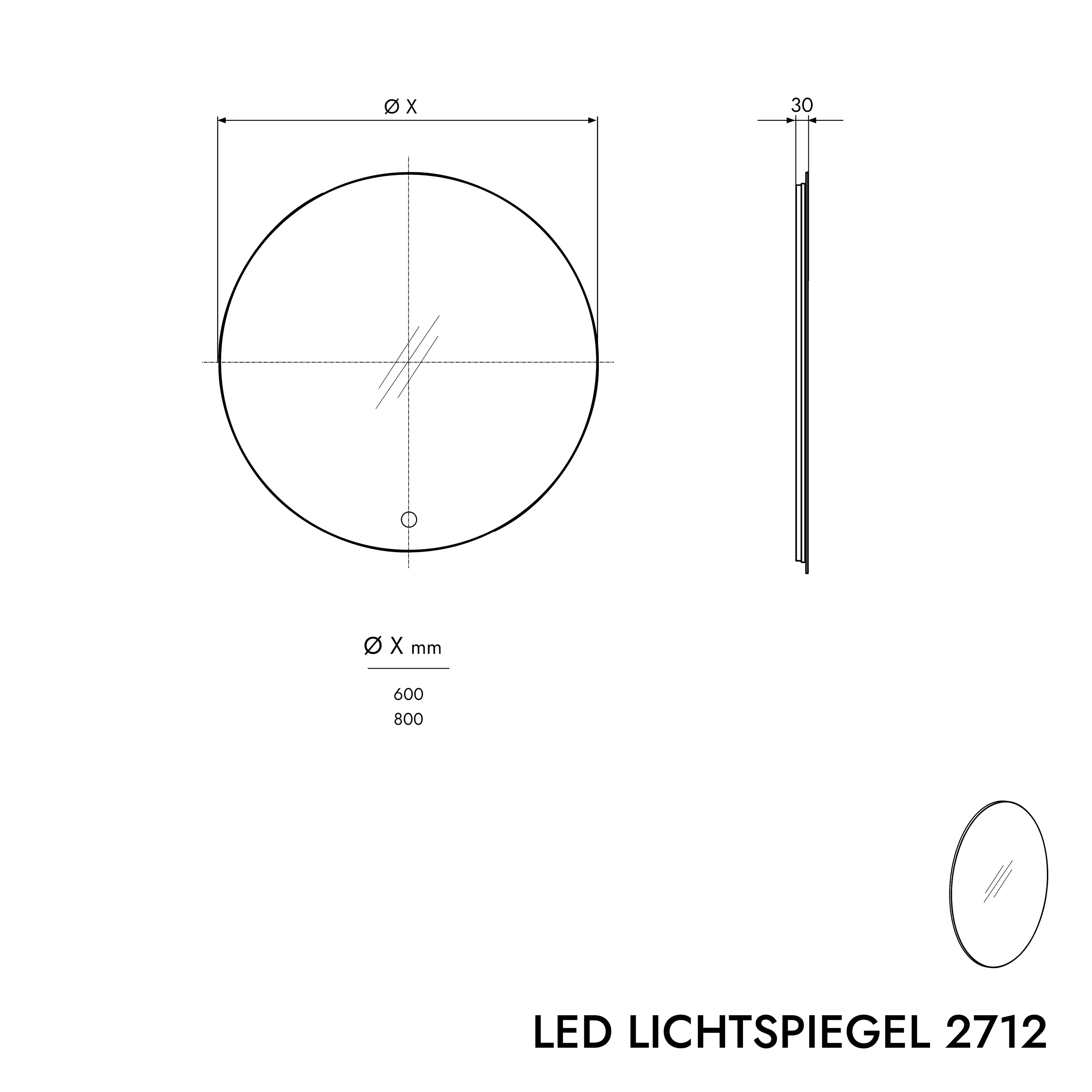 LED-lysspejl 2712 - 2.0 - Image 6