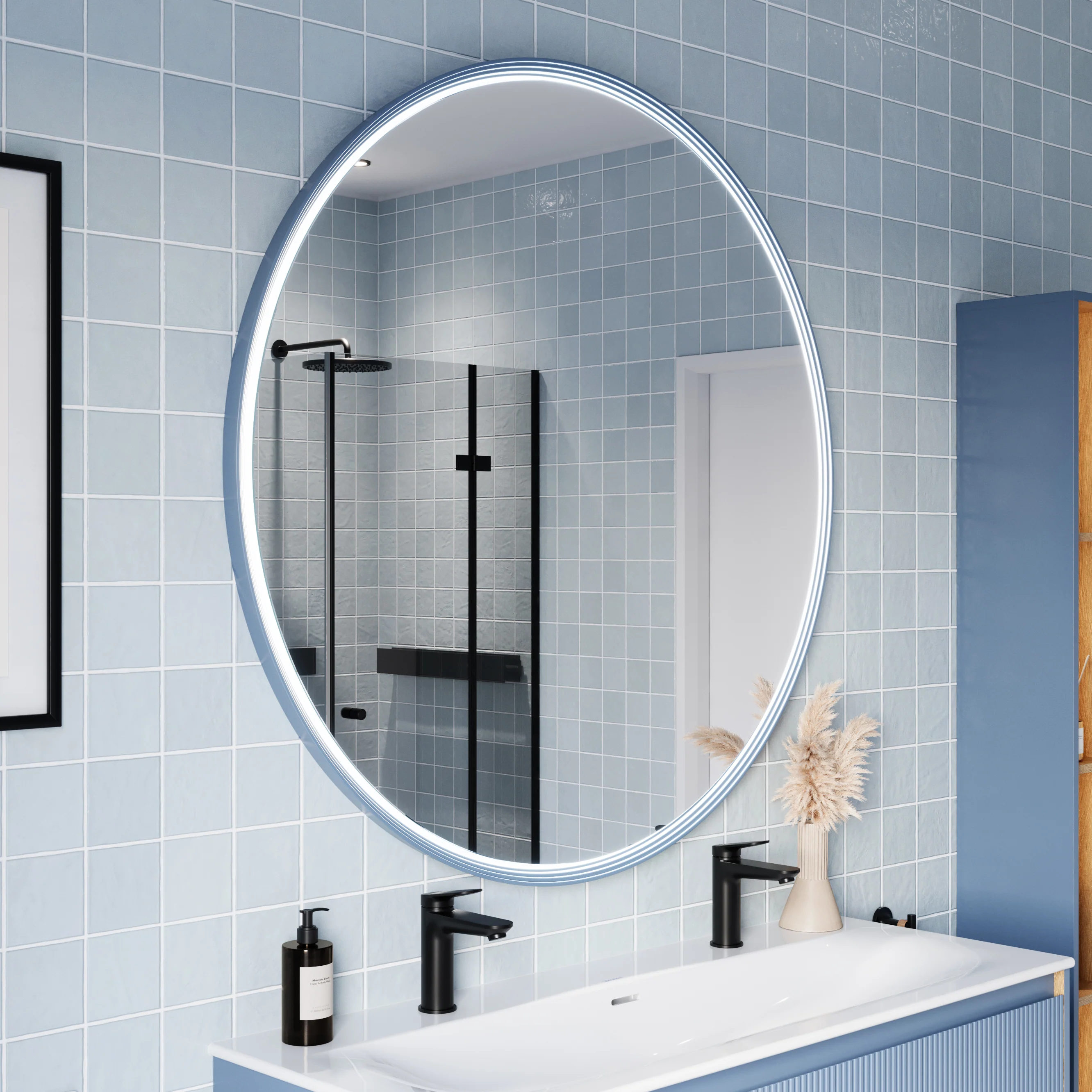 LED spejl BELDIVO rund  - 120 cm - Image 14