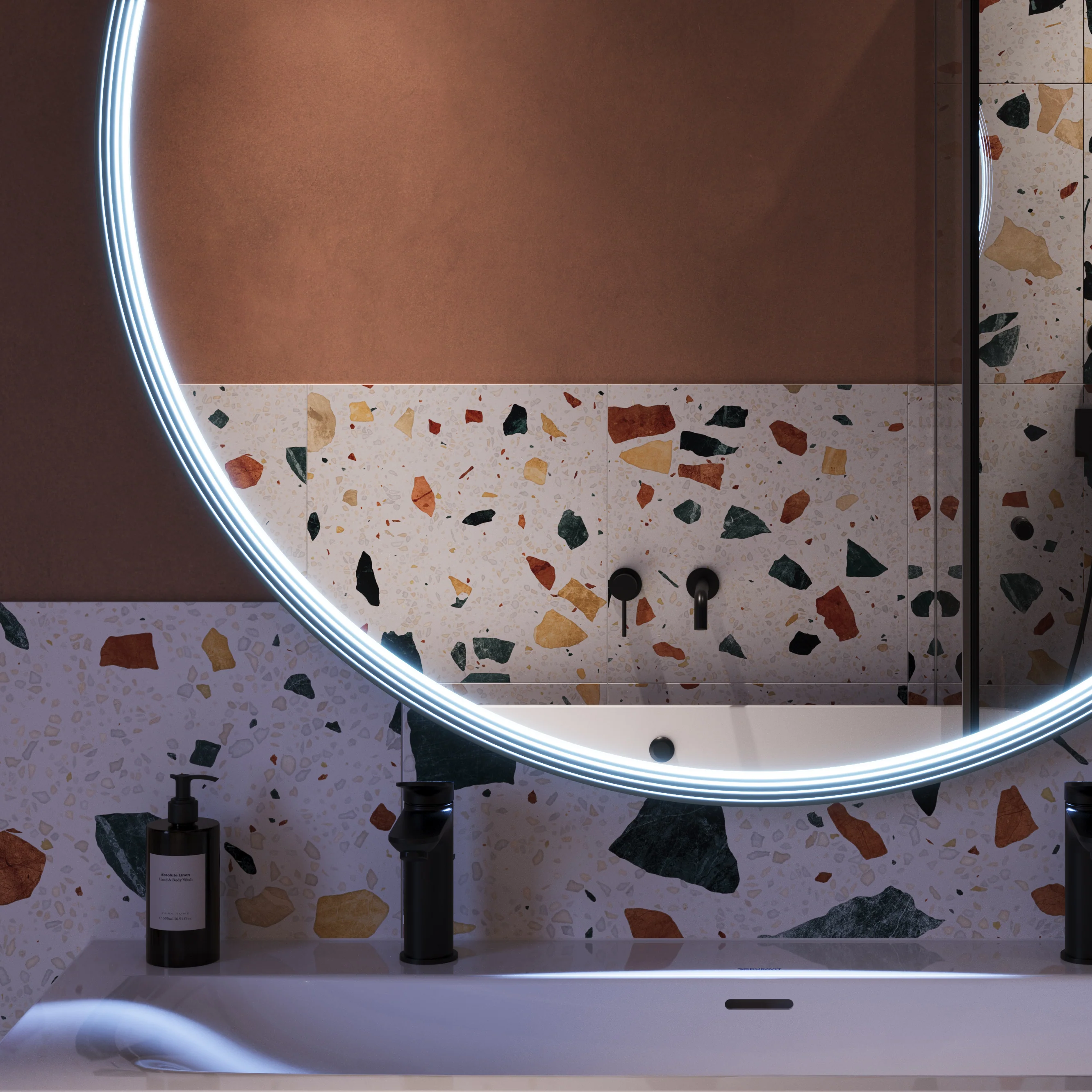 LED spejl BELDIVO rund  - 120 cm - Image 29