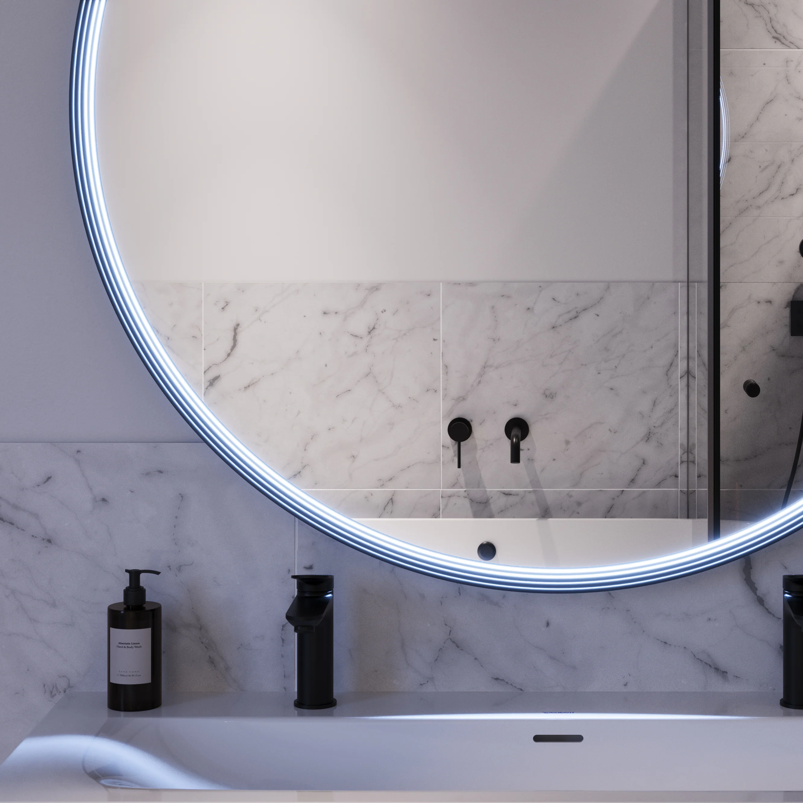 LED spejl BELDIVO rund  - 120 cm - Image 34