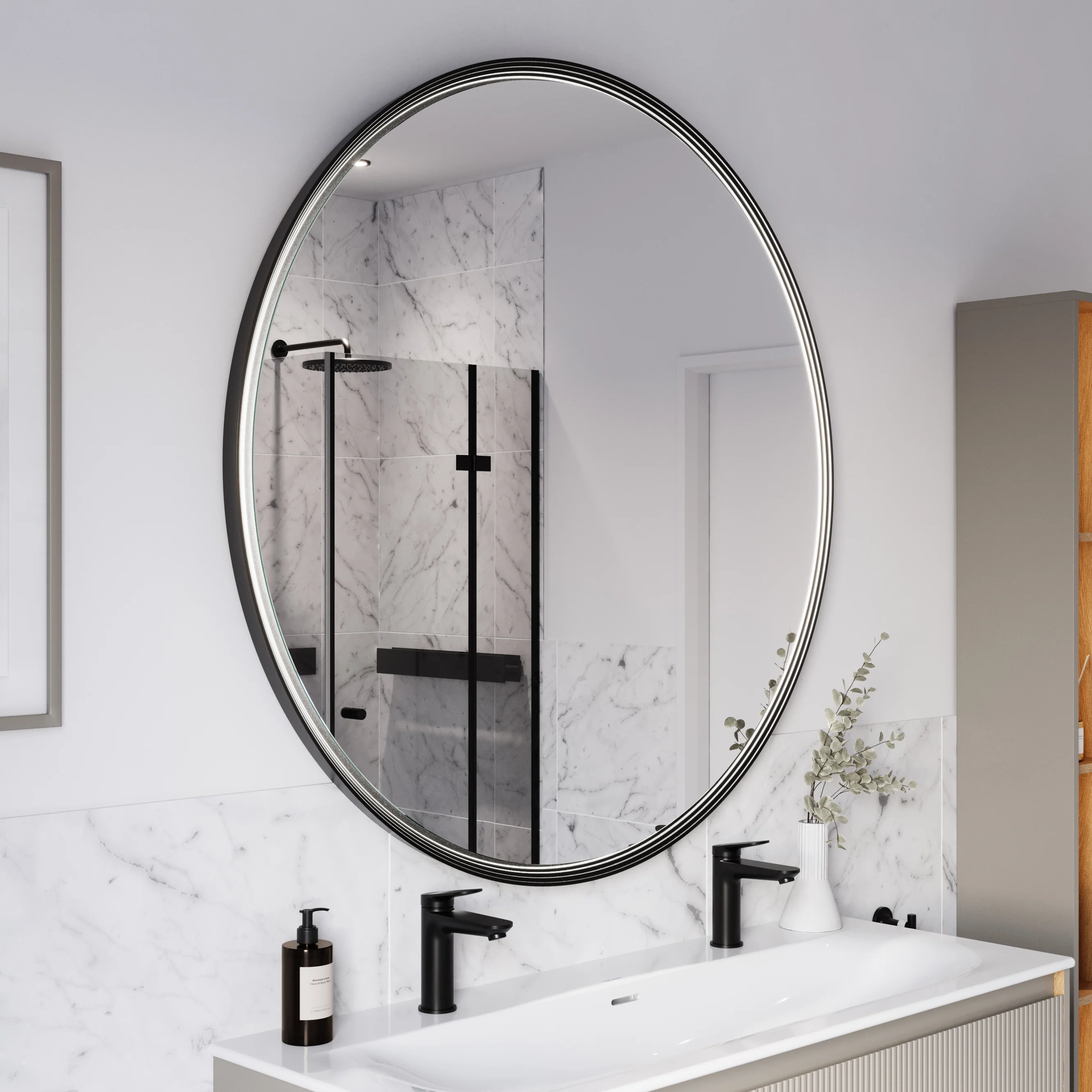 LED spejl BELDIVO rund  - 120 cm - Image 35