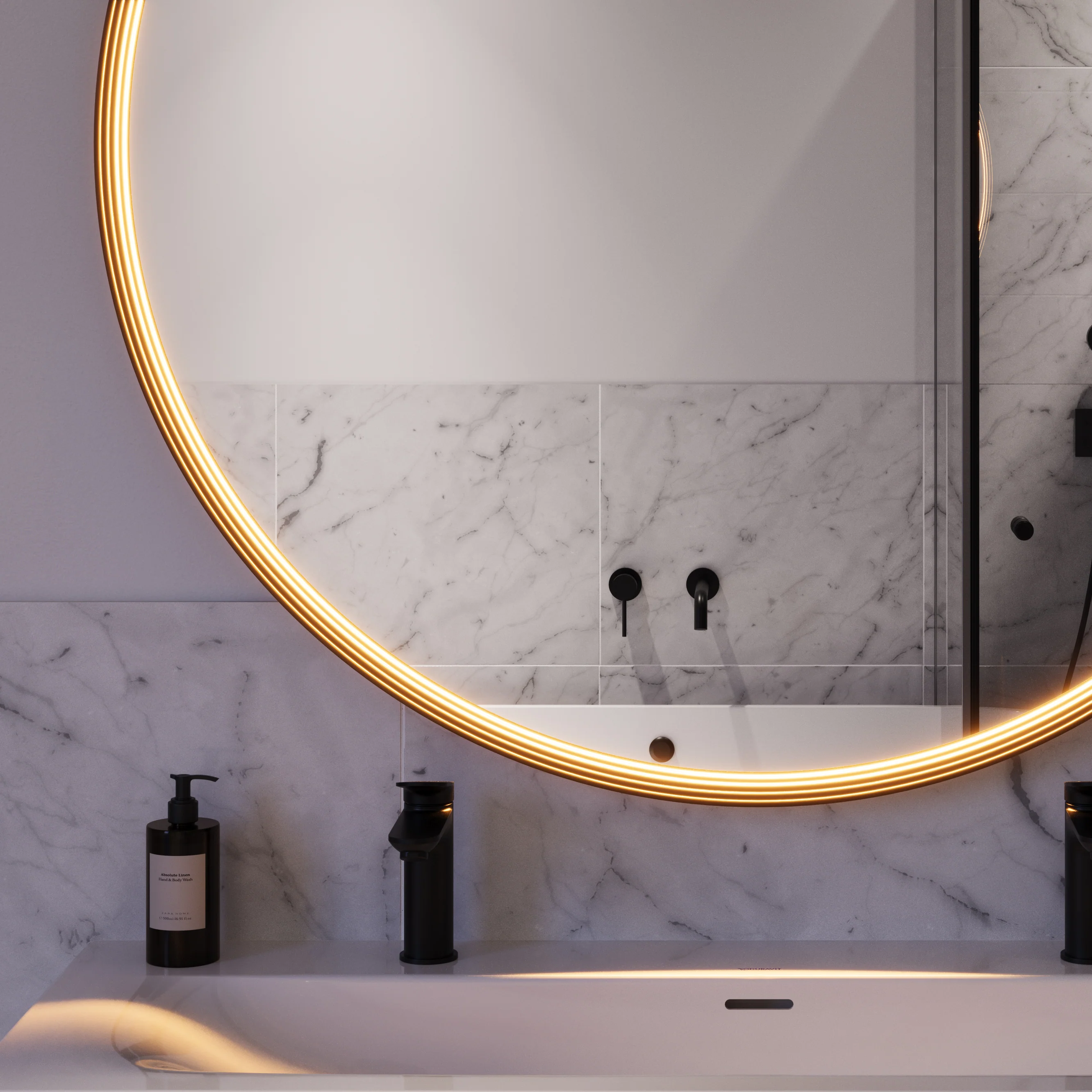 LED spejl BELDIVO rund  - 120 cm - Image 36