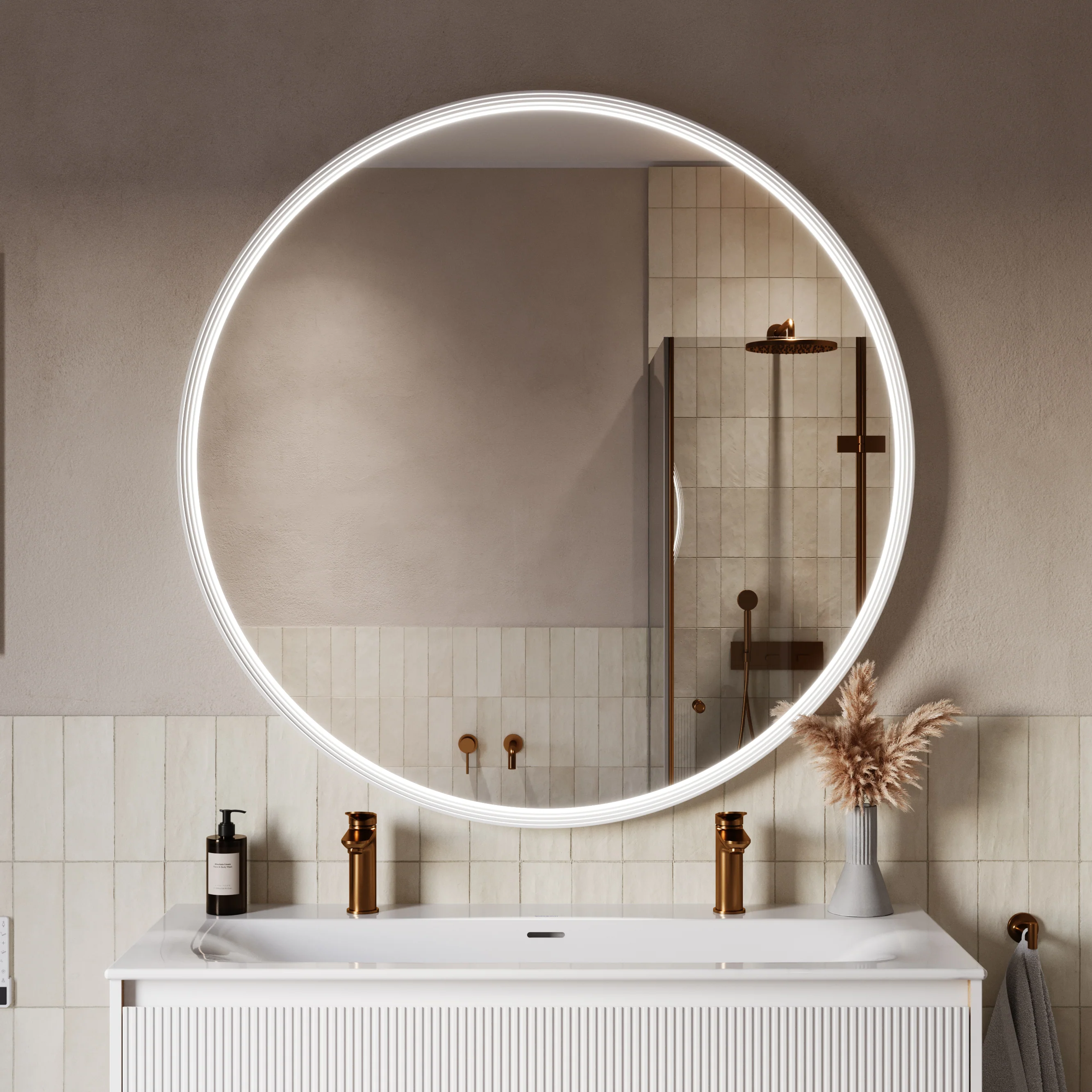 LED spejl BELDIVO rund  - 120 cm - Image 37