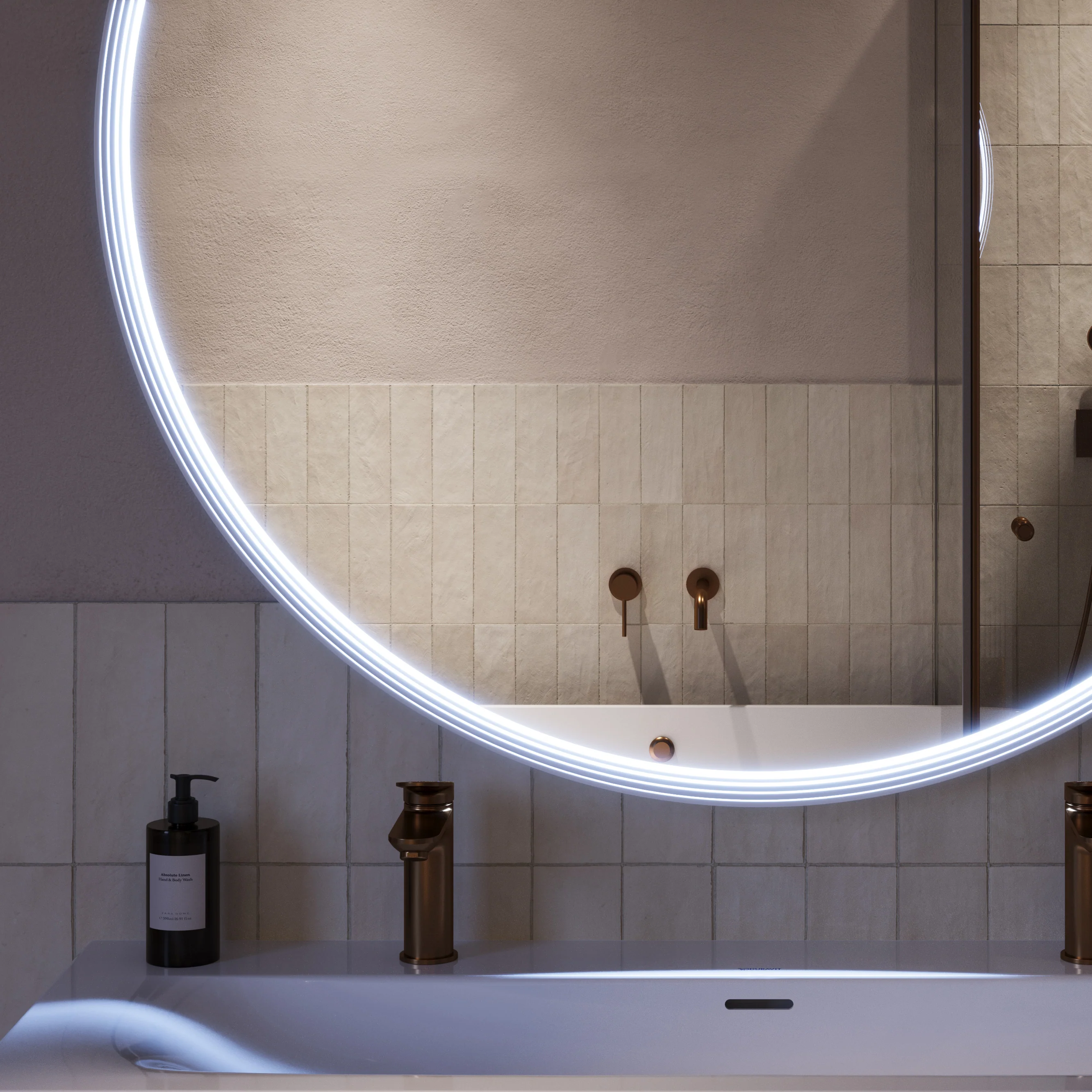 LED spejl BELDIVO rund  - 120 cm - Image 40