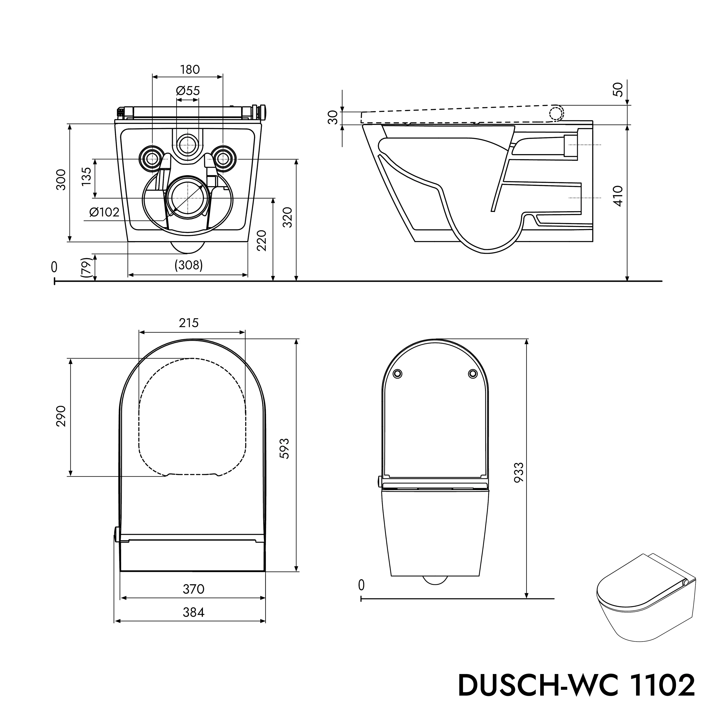 Komplet toiletpakke 17:Brusetoilet Basic 1102 - Image 12