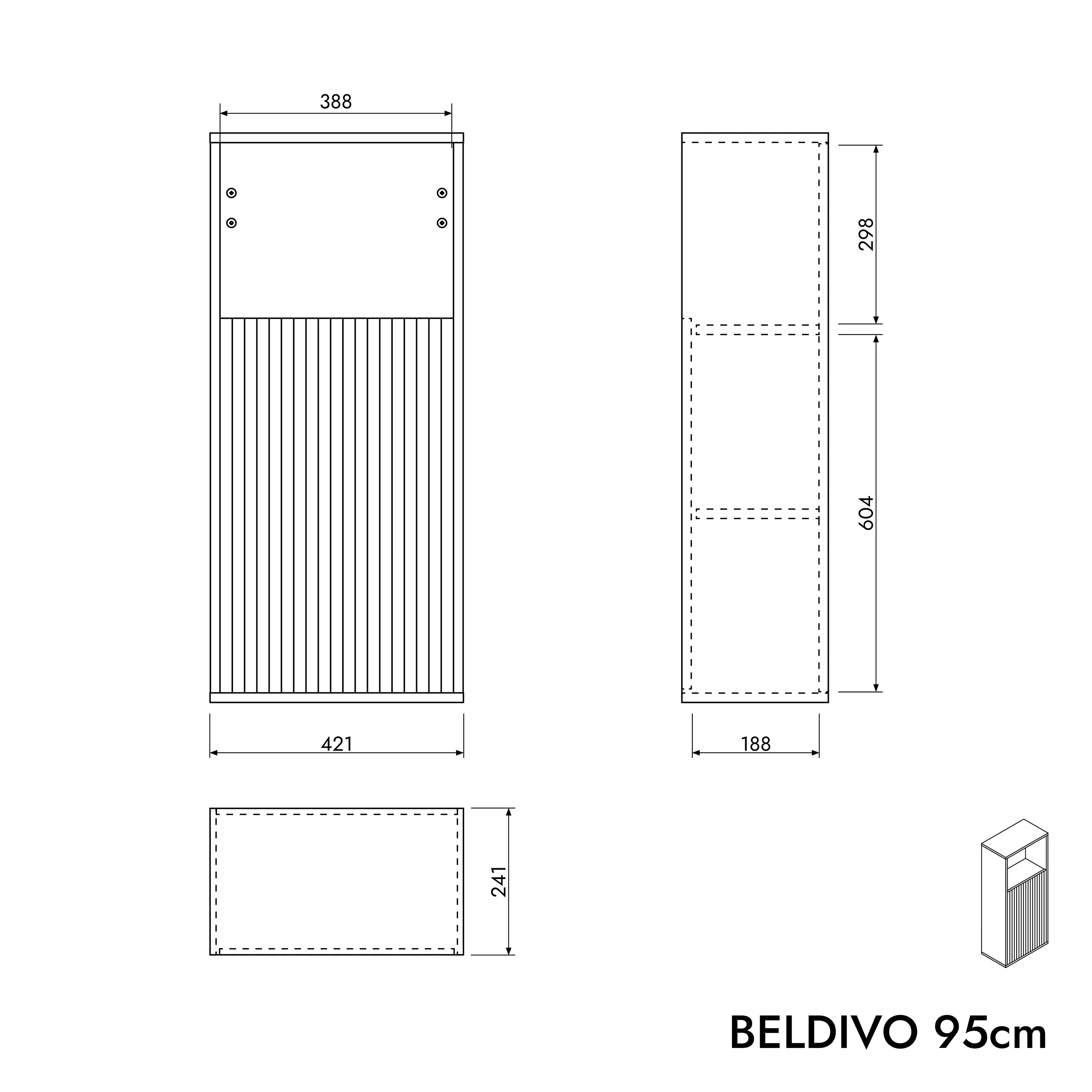 Sideskab BELDIVO 95 cm - Image 24