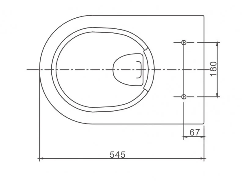 Væghængt toilet uden kant NANO NT2039 - Image 23