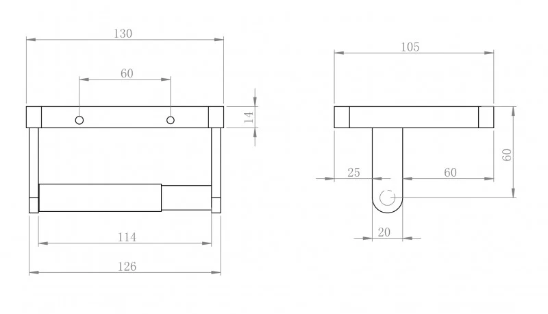 Toiletrulleholder SDLTPH - Image 2