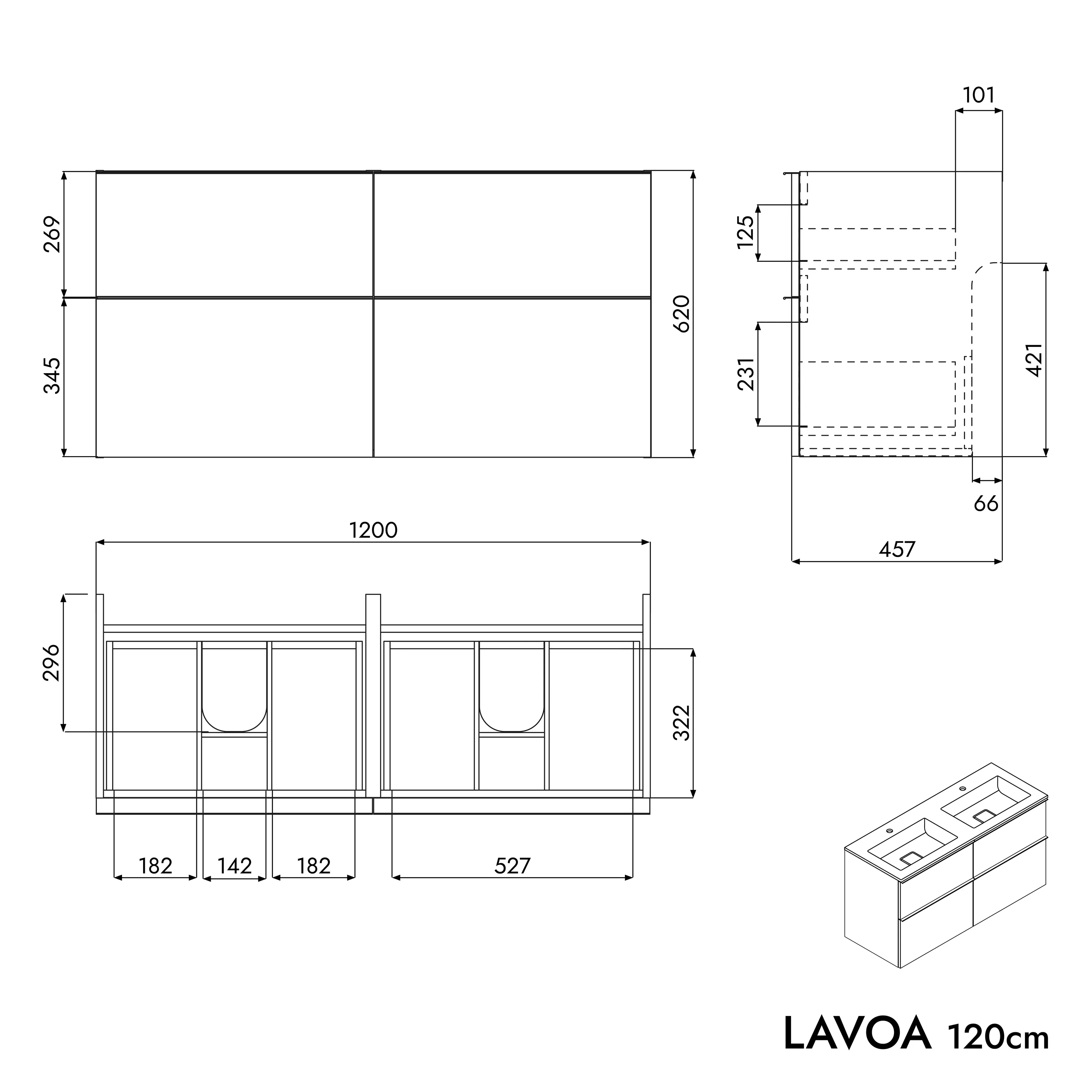 Vaskeskab LAVOA 120 - Image 97