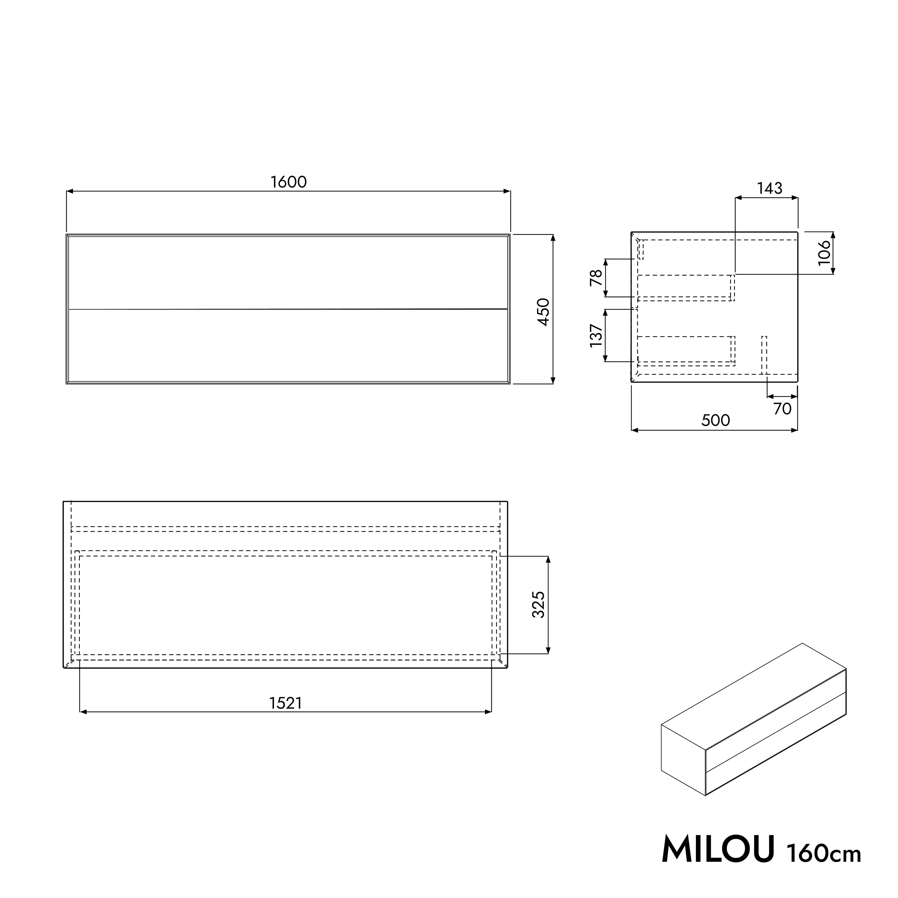 Underskab MILOU 160 - Image 19