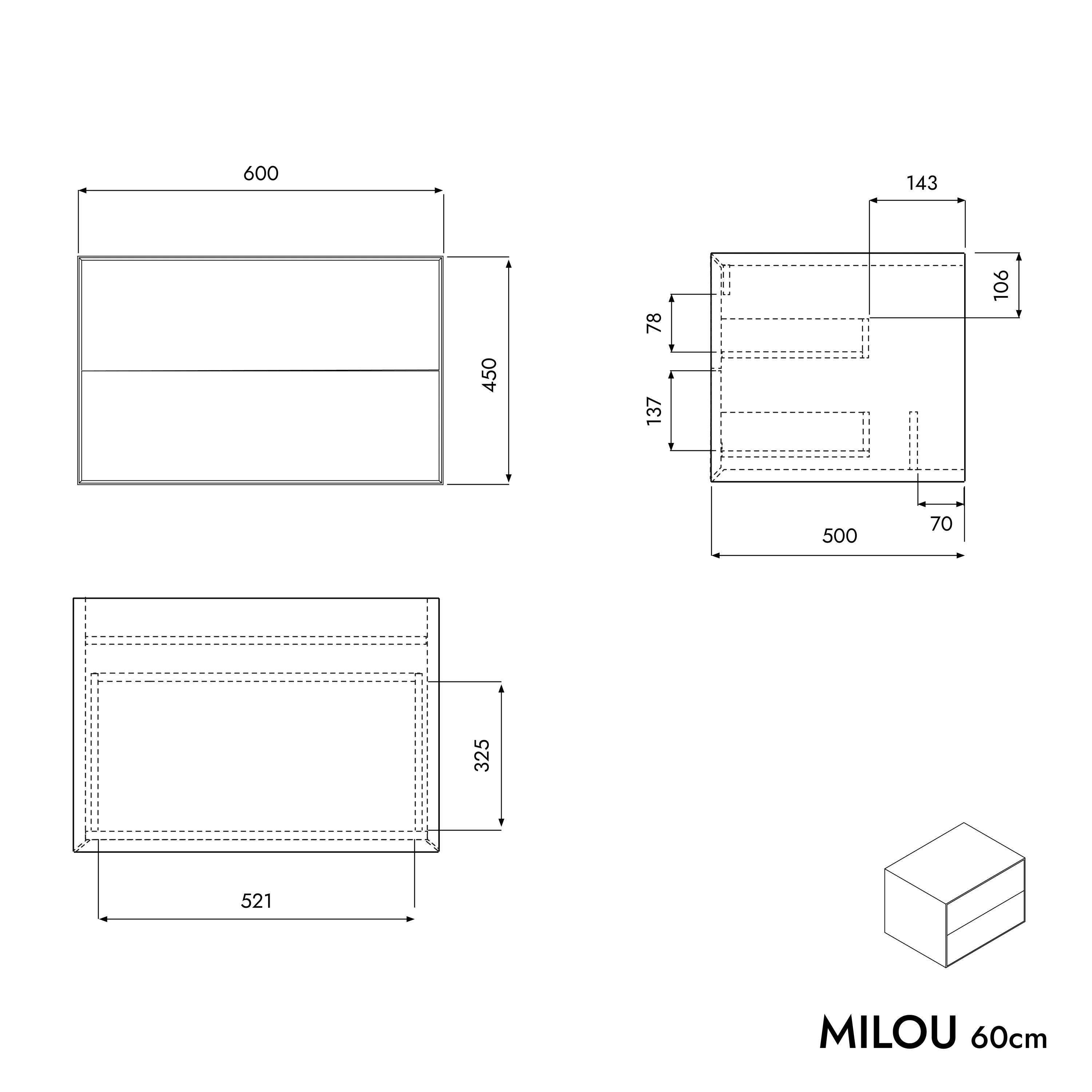 Underskab MILOU 60 cm - Image 19