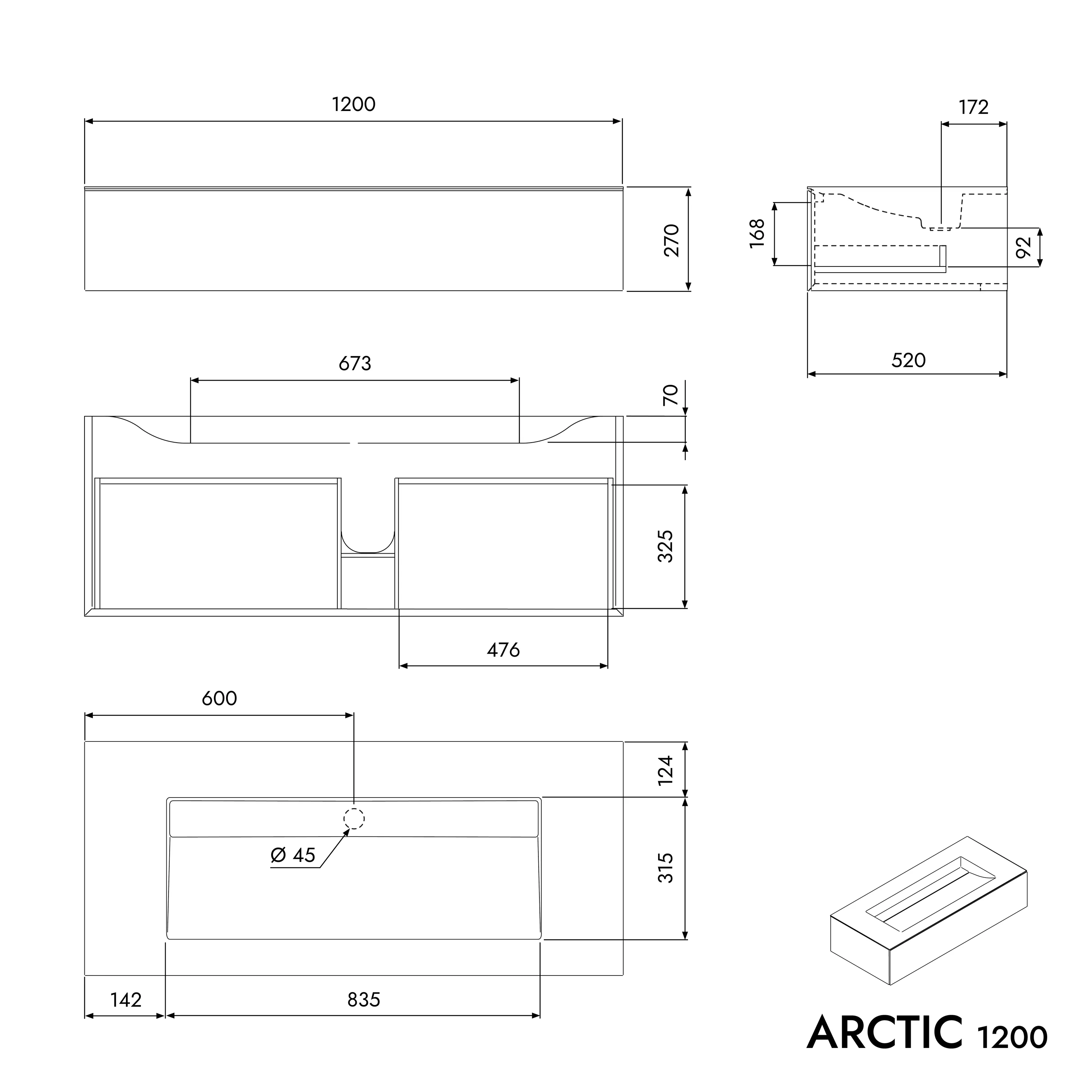 Vaskeskab ARCTIC 1200 - Image 5