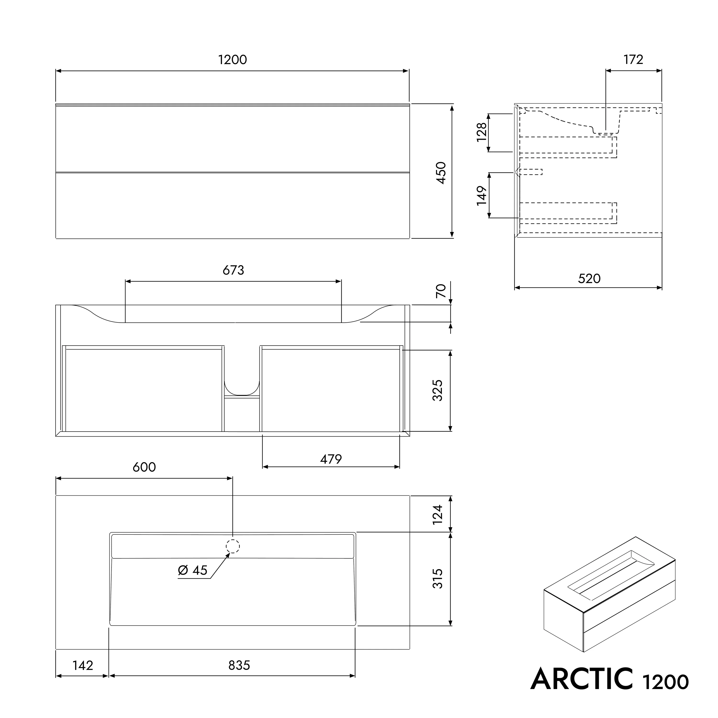 Vaskeskab ARCTIC 1200 - Image 5