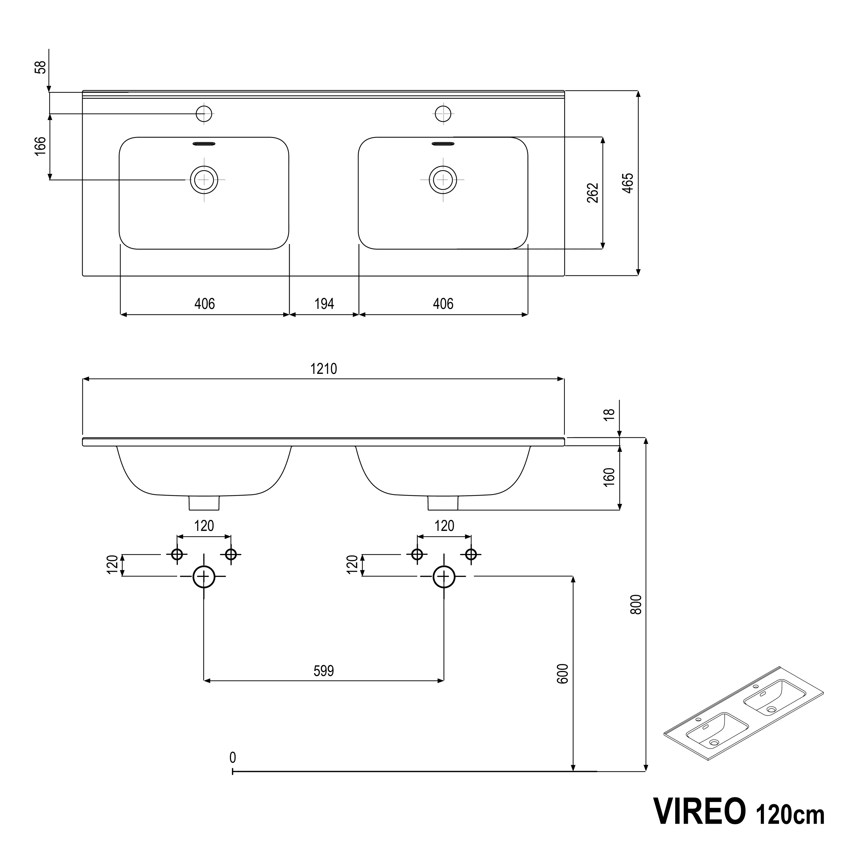 Underskab VIREO 120 cm - Image 31