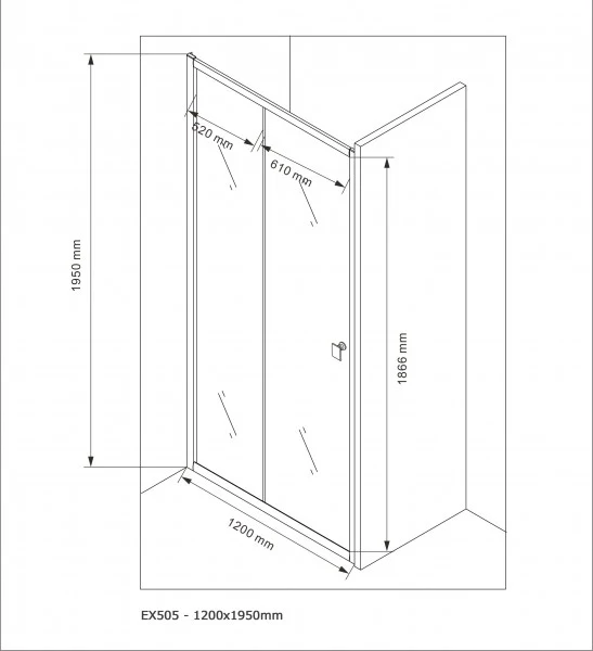 Indbygningsbruser med skydedør EX505 - Image 12