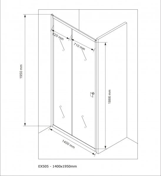 Indbygningsbruser med skydedør EX505 - Image 13