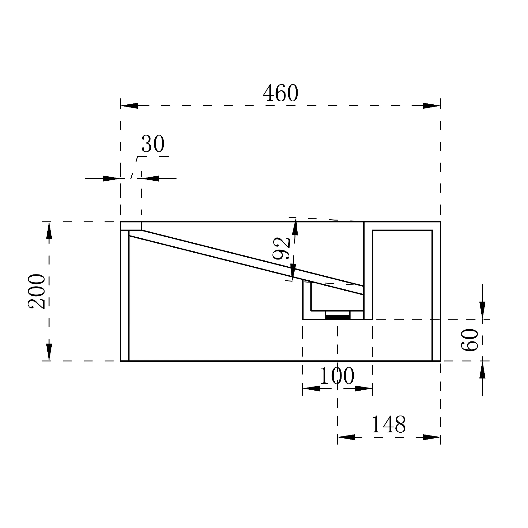 Væghængt Håndvask TWG62 - Image 6