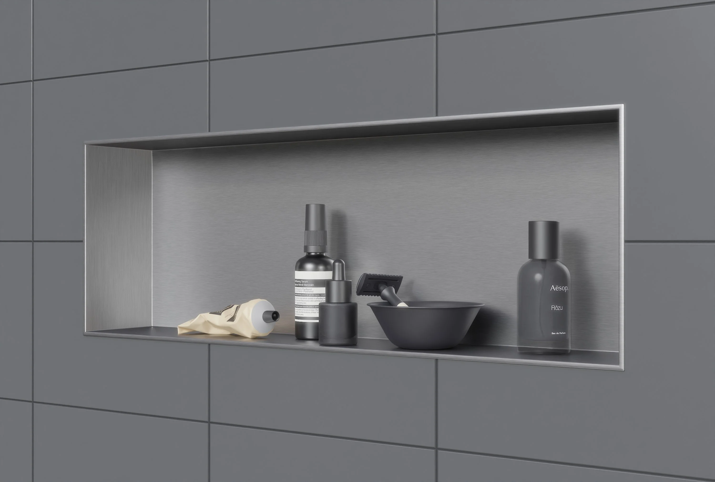 Vægniche i rustfrit stål BS206010 - Image 2