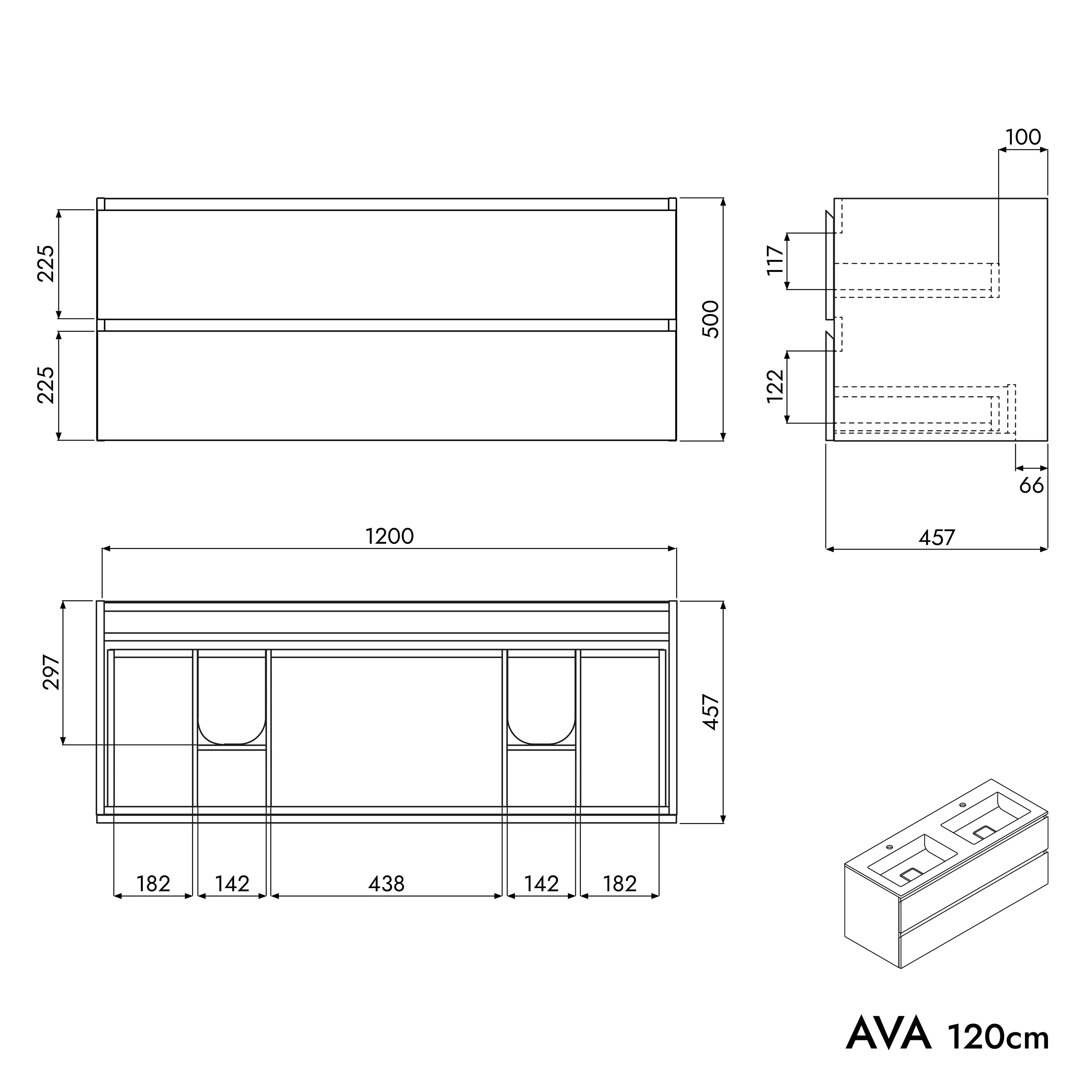 Vaskeskab AVA 120 cm - Image 47