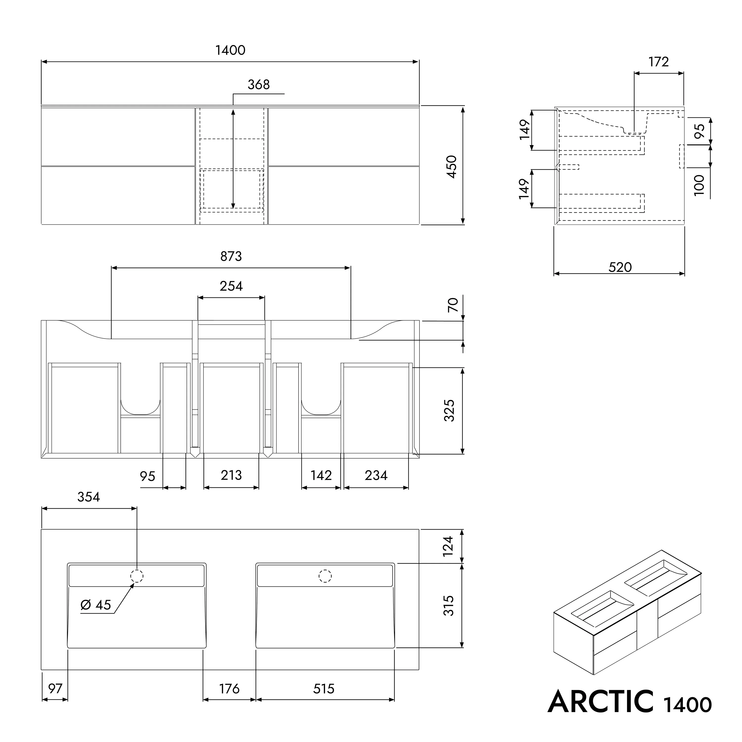 Vaskeskab ARCTIC 1400 - Image 8