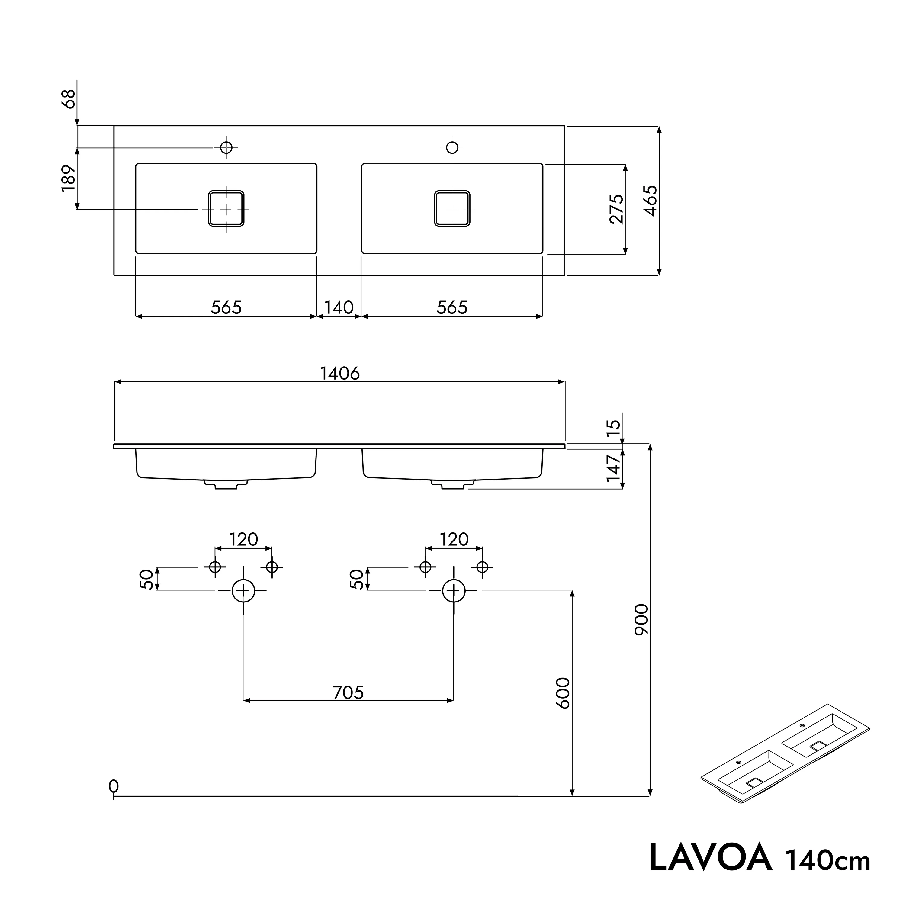Vaskeskab LAVOA 140 - Image 72