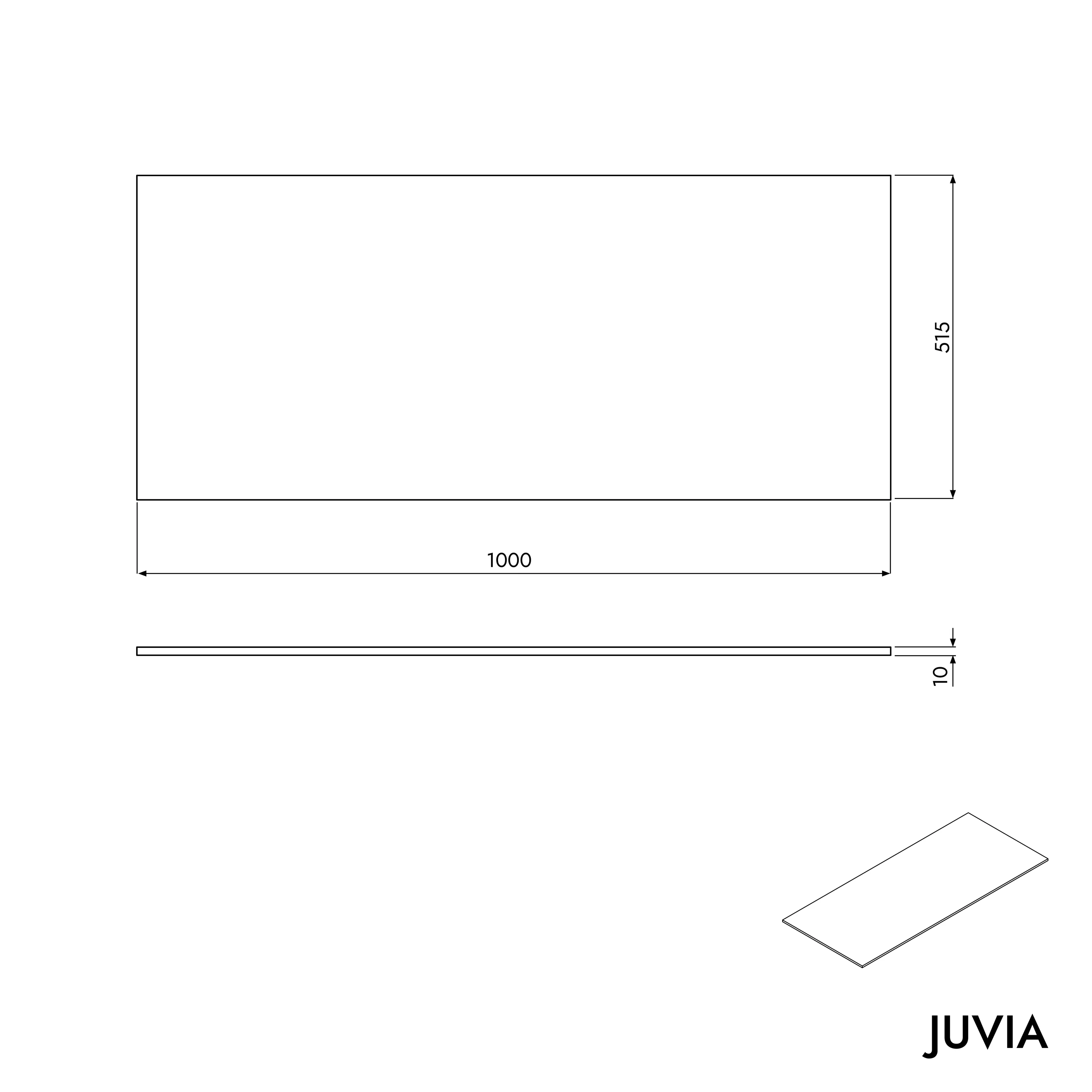 Vaskeskabsunderdel JUVIA Duo 100 cm til 160 cm - Image 74