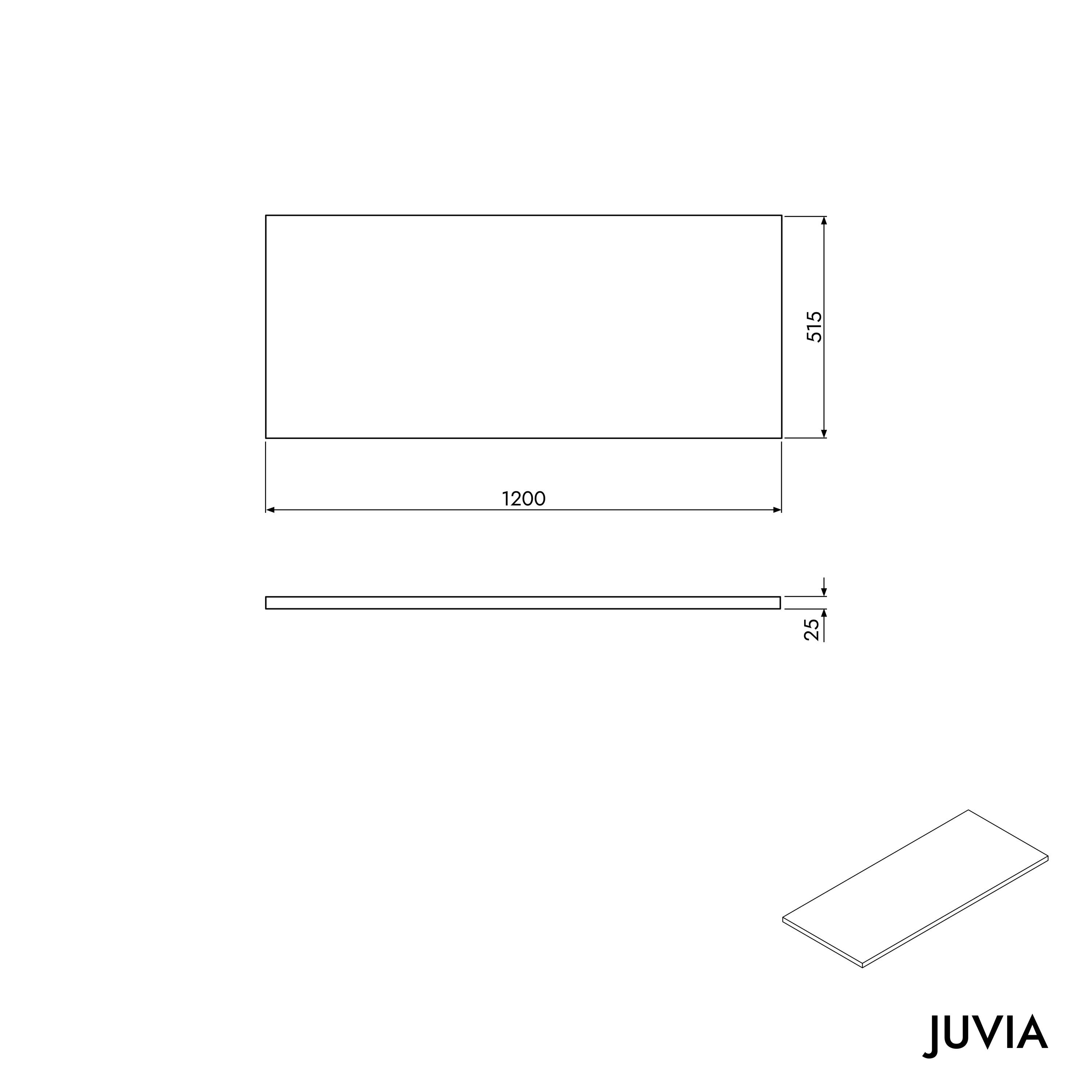 Vaskeskabsunderstel JUVIA Classic 2 - 100 cm til 160 cm - Image 44