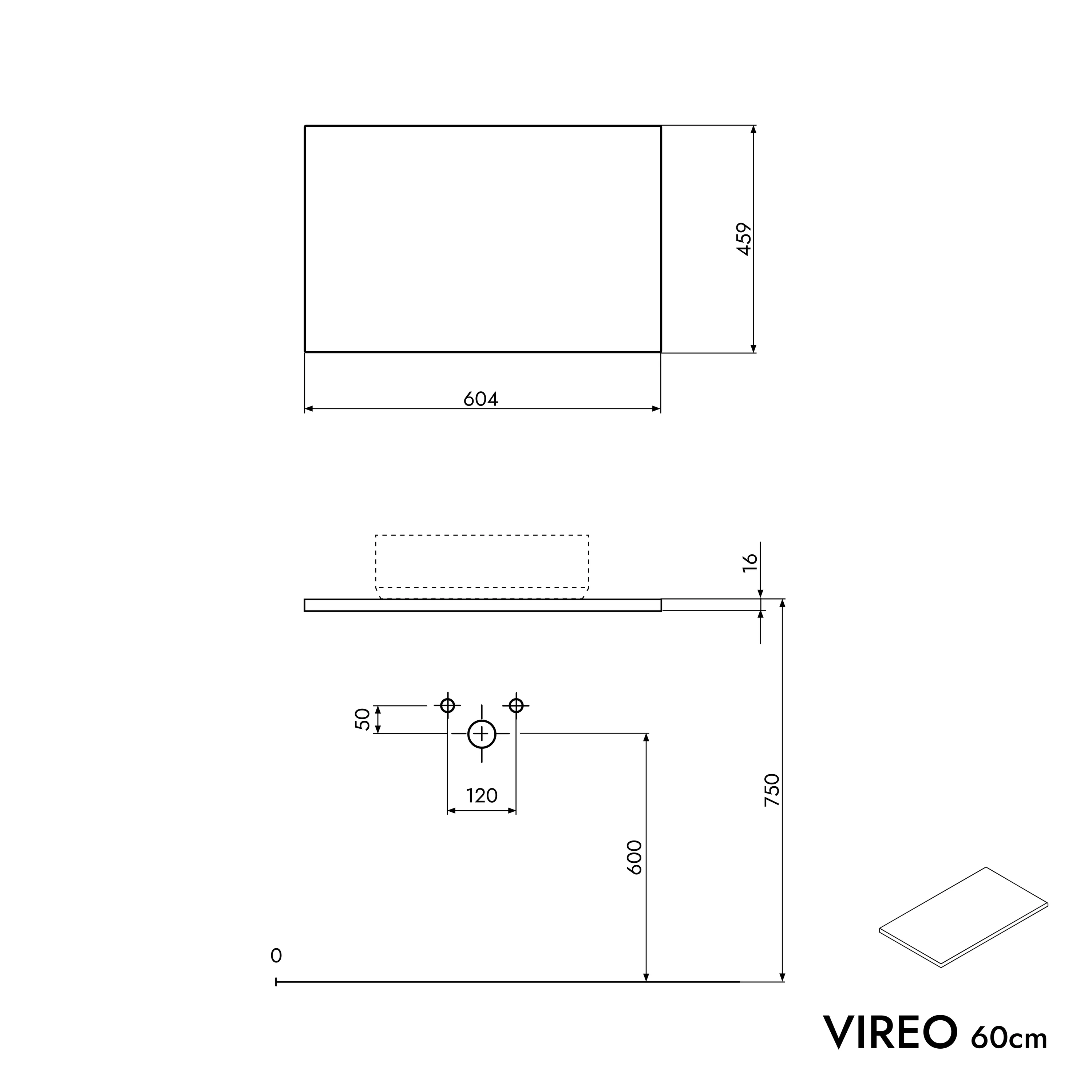 VIREO 60 cm underskab - Image 67